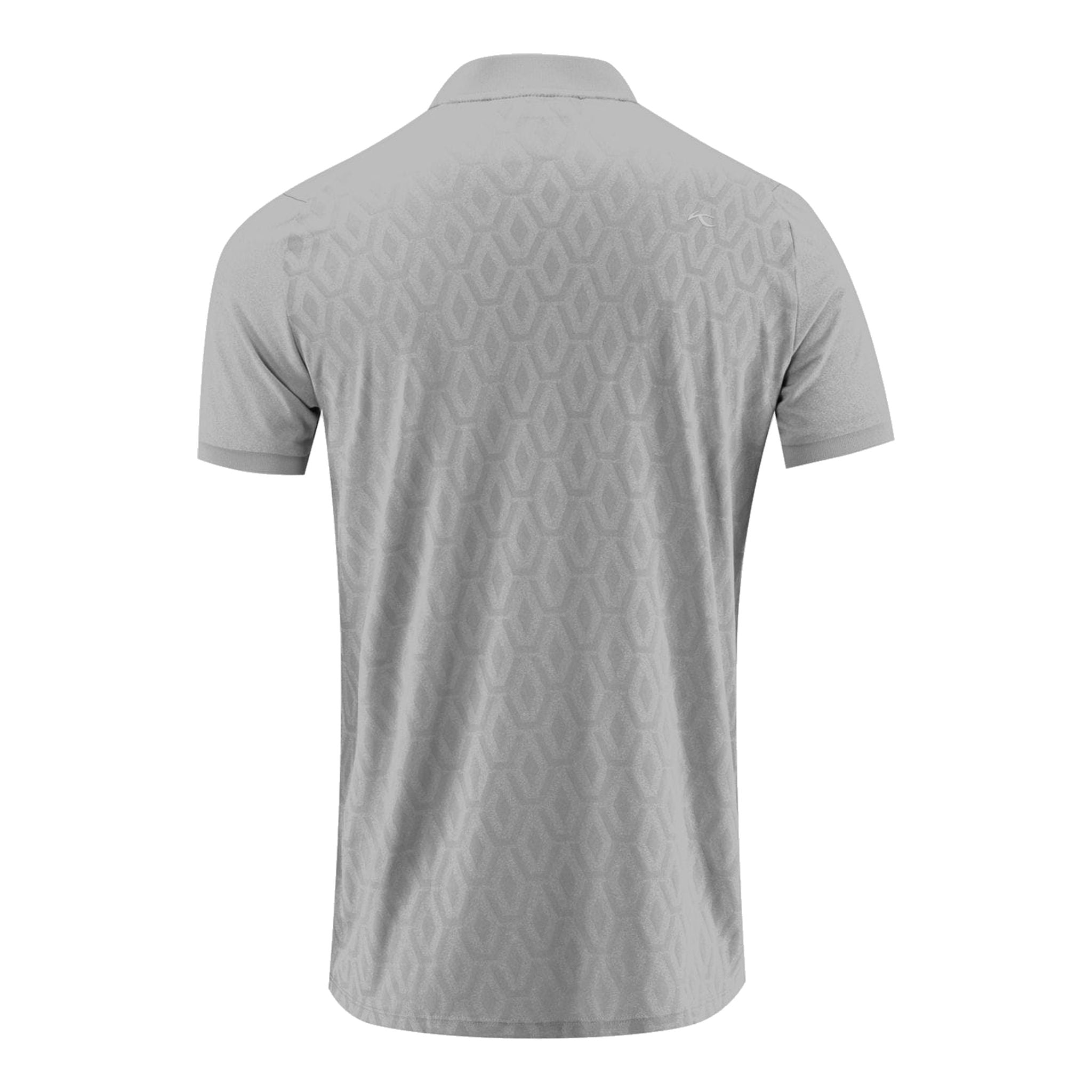 Polo Kjus M Lance Jacquard in maglia SS Silver Fog Melange da uomo