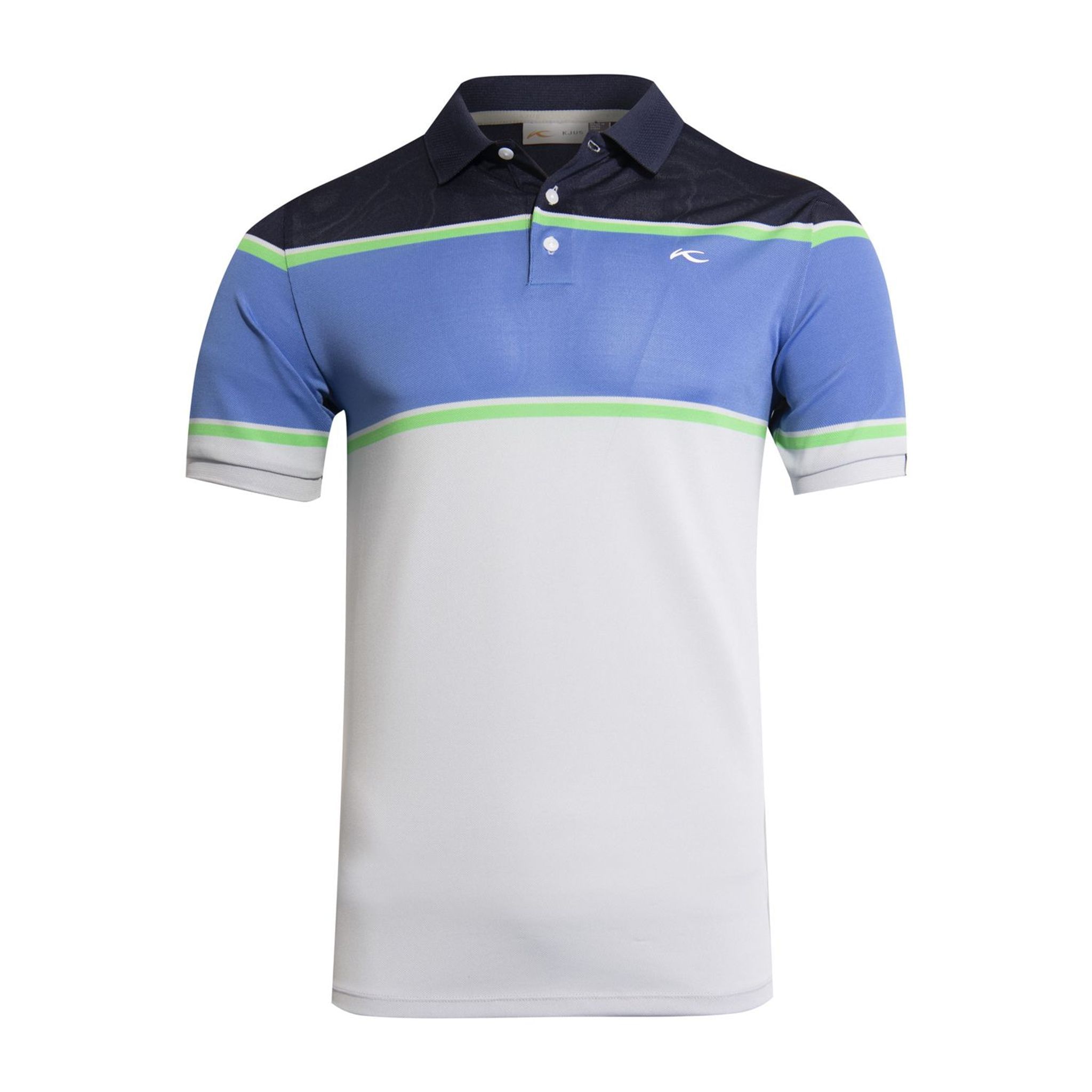 Polo Kjus M Luan CB SS Argento Nebbia/Cascata da Uomo