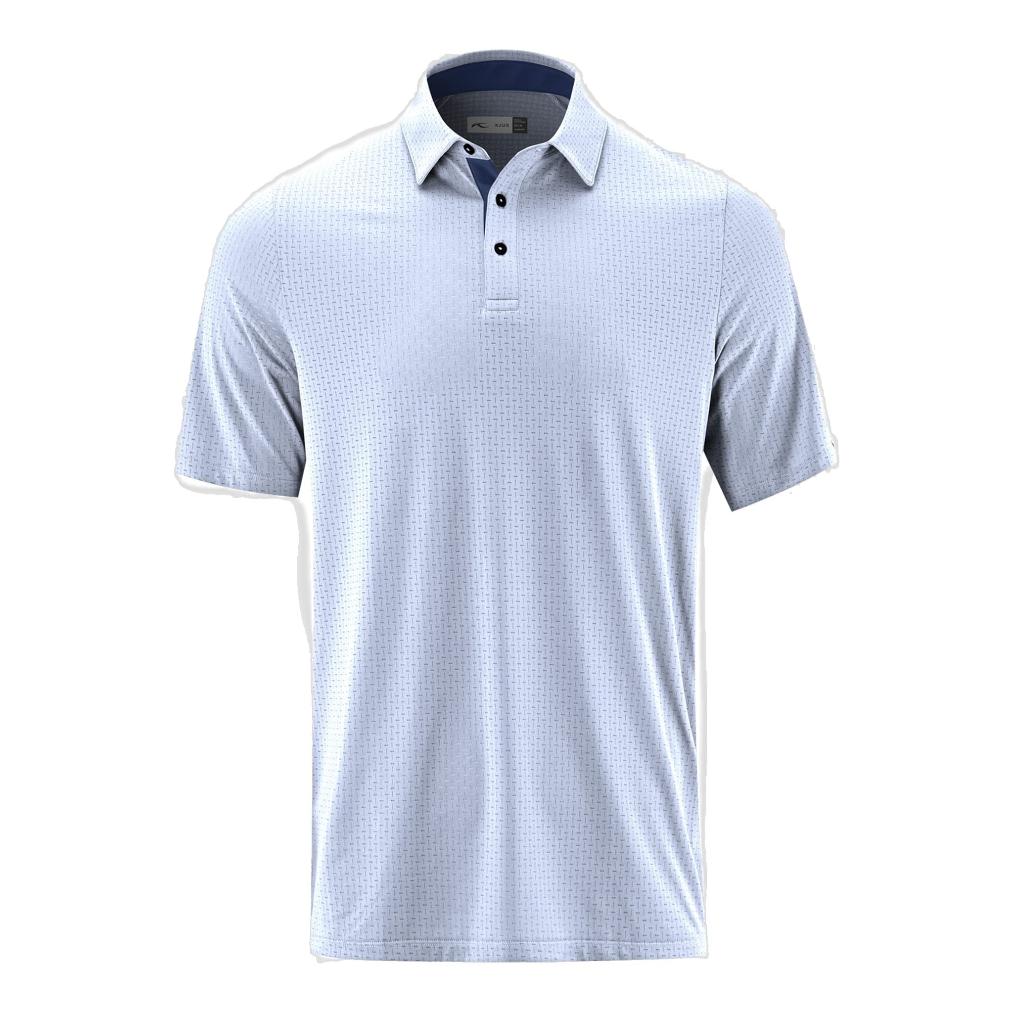 Polo Kjus M Savin Structure SS Crystal Blue Uomo