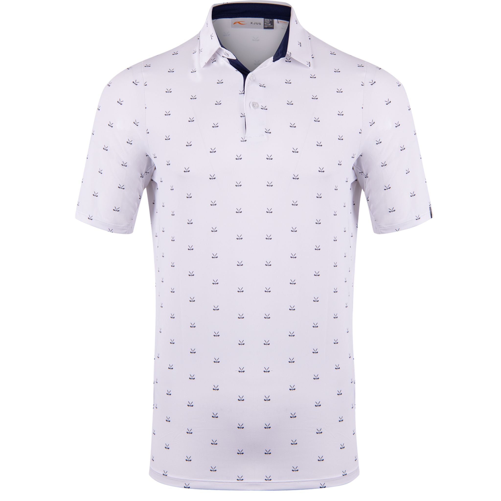 Polo Kjus M Golfer SS Bianco/Scuro/Crepuscolo da uomo