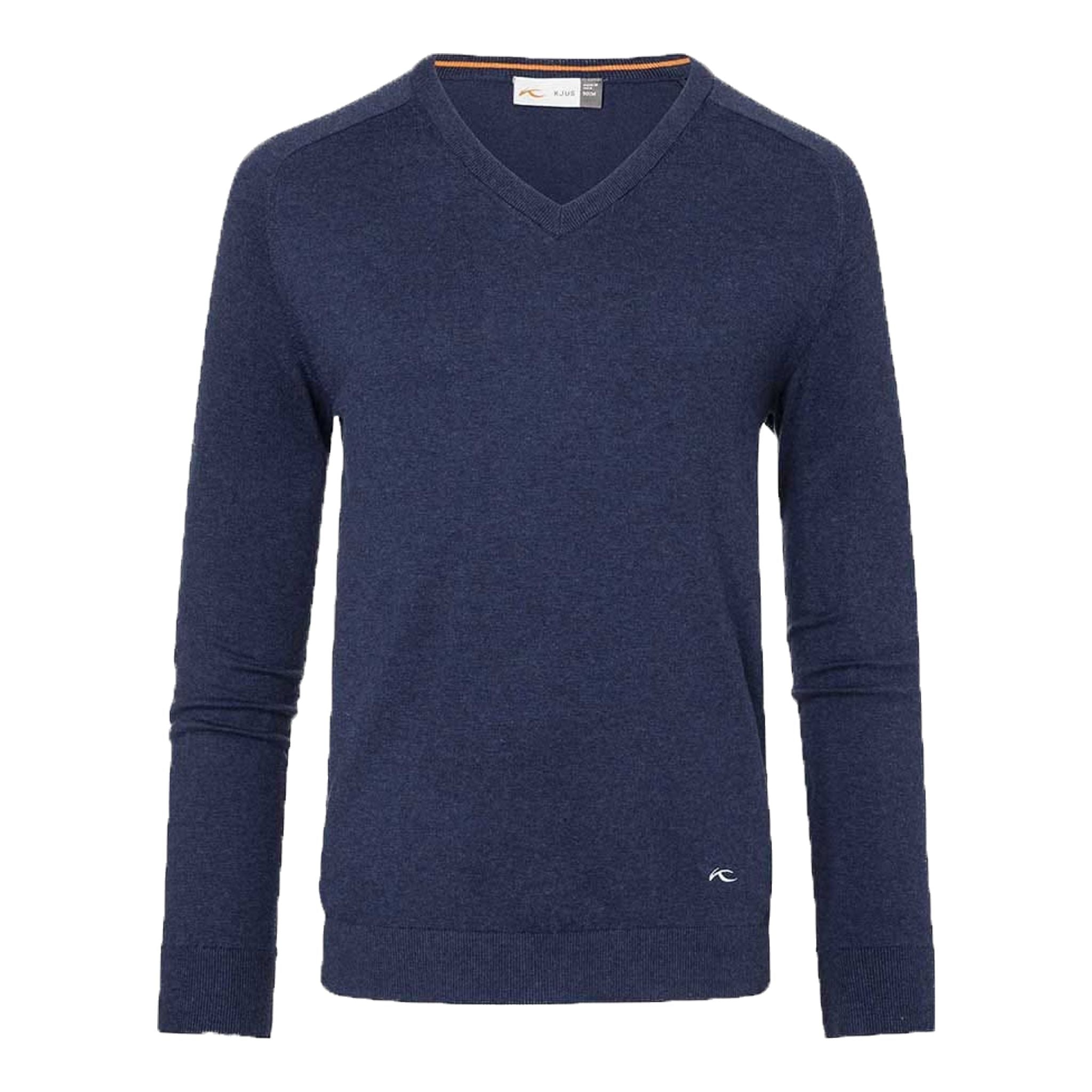 Kjus M Pullover scollo a V Kirk Atlanta Blu maculato Uomo