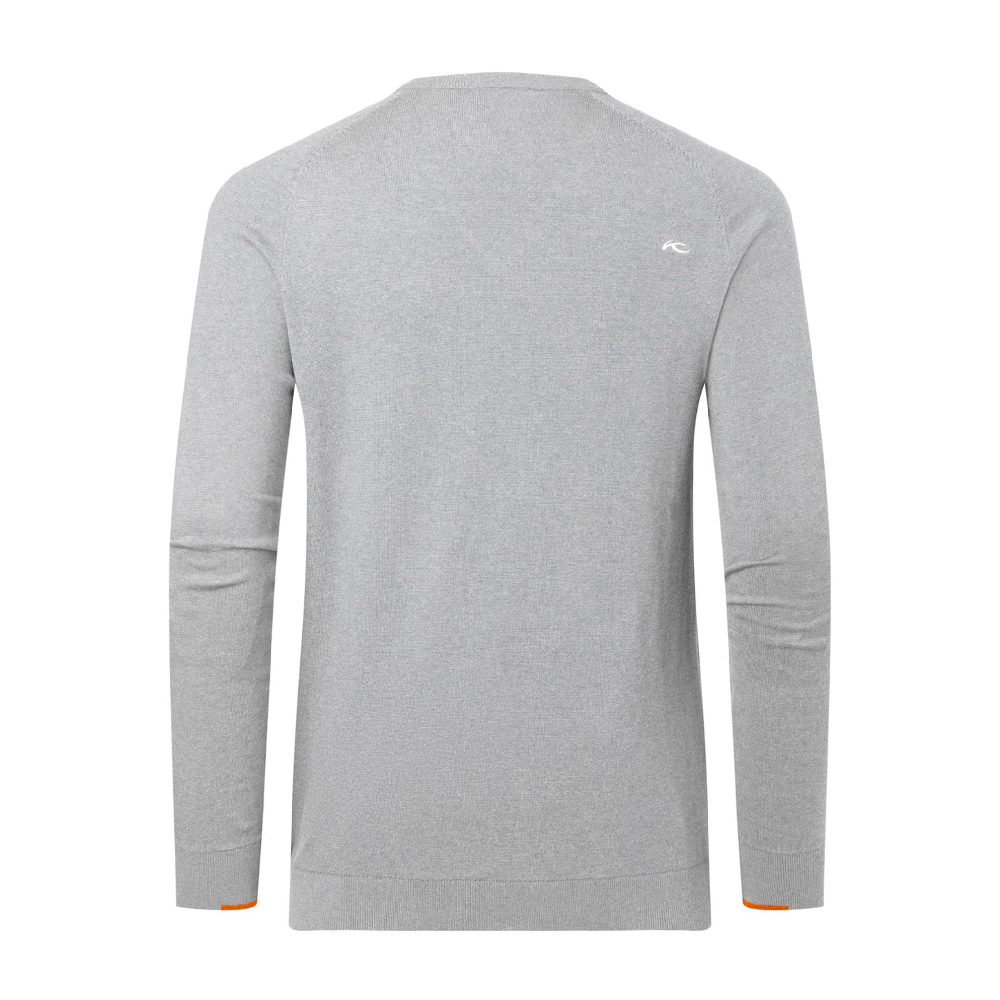 Kjus Pullover Scollo A V Kirk Argento Grigio/Melange Uomo