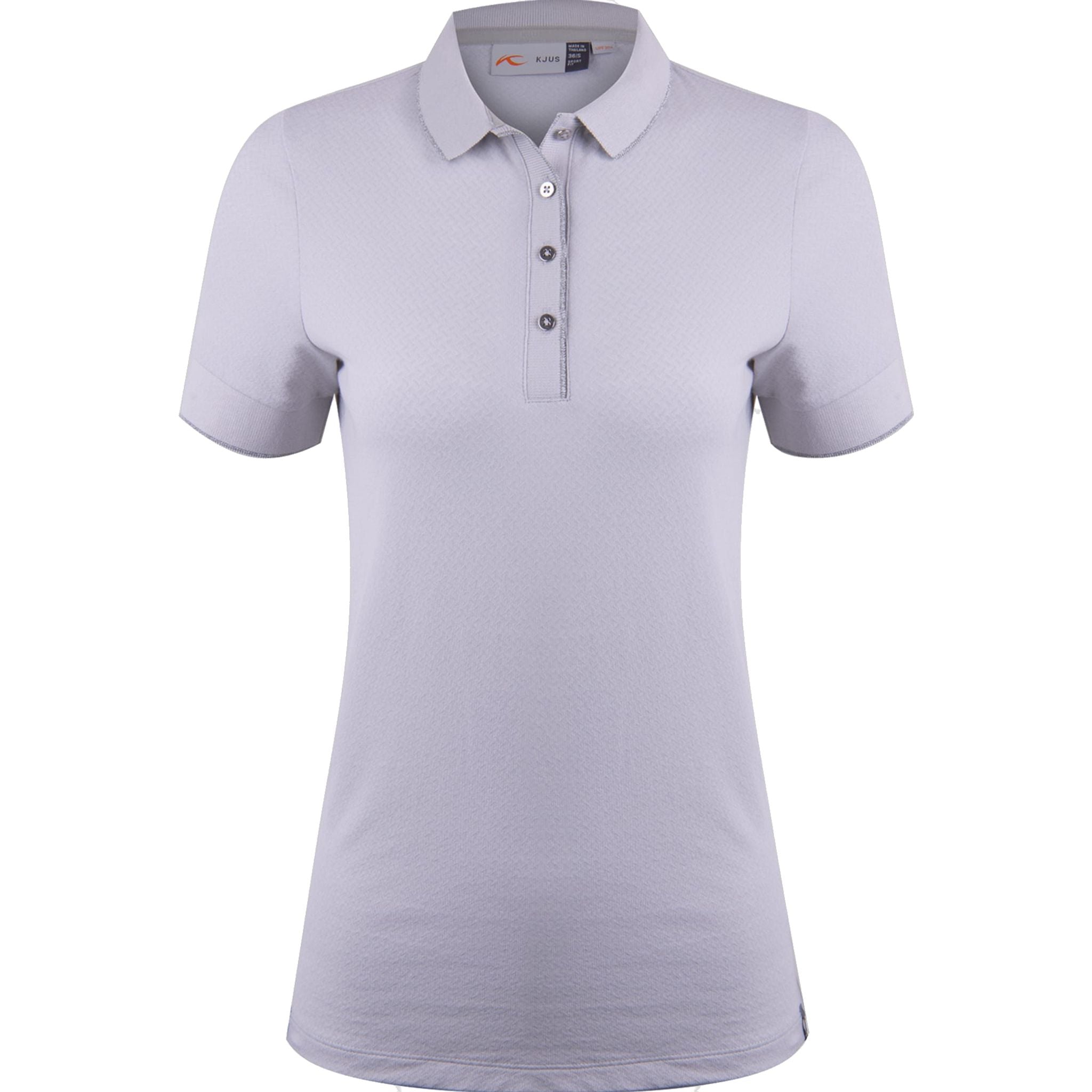 Kjus W Ella Structure Polo SS Lega/Bianco Donna