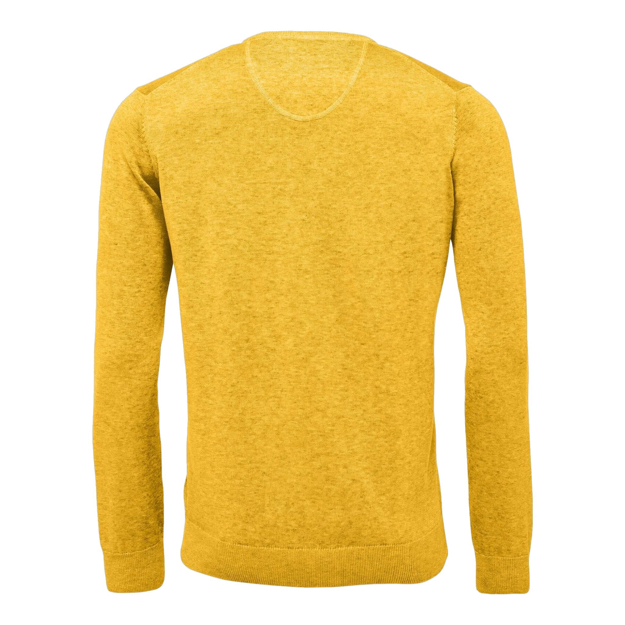 Fynch Hatton Maglione da golf superfine con scollo a V Uomo Soft Sun Uomo