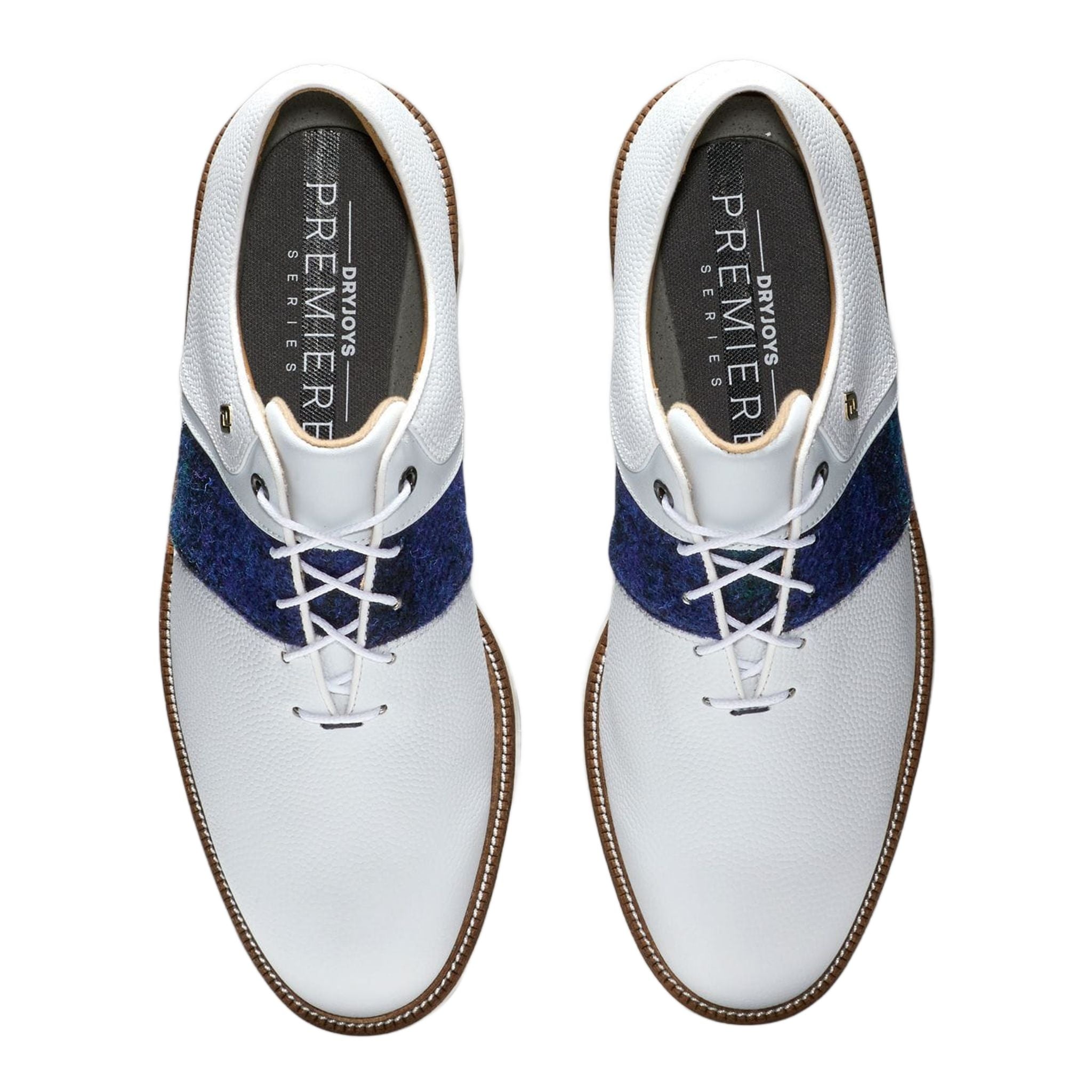 Footjoy M DJ Premiere Bianco/Blu/Verde Harris Tweed Uomo
