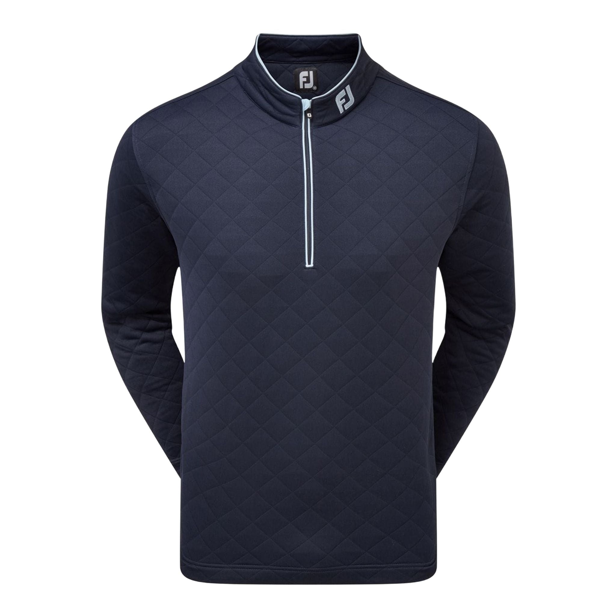 Maglione Footjoy Diamond Jacquard 1/2 Zip Blu Uomo