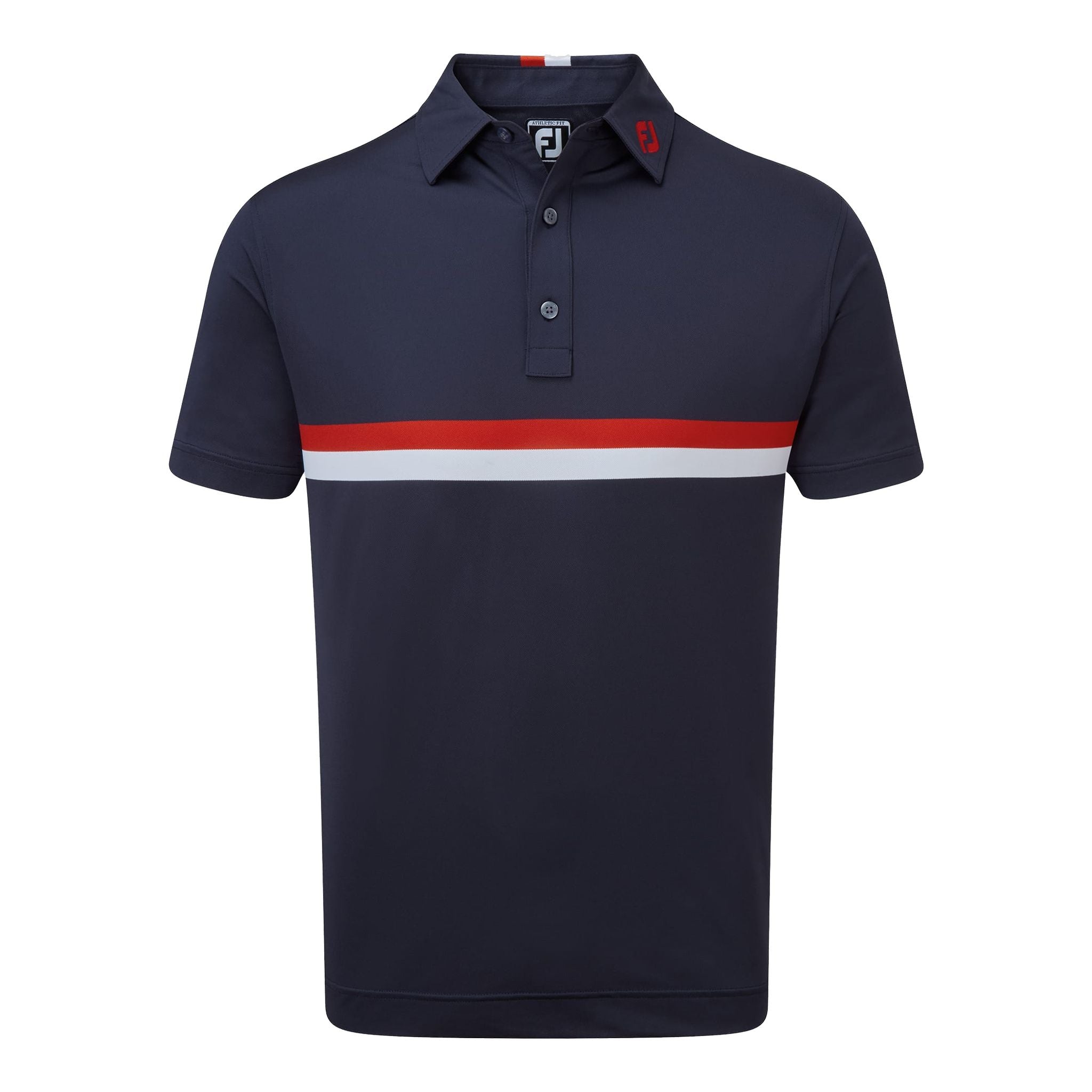 Polo da uomo Footjoy Double Chest Band Pique
