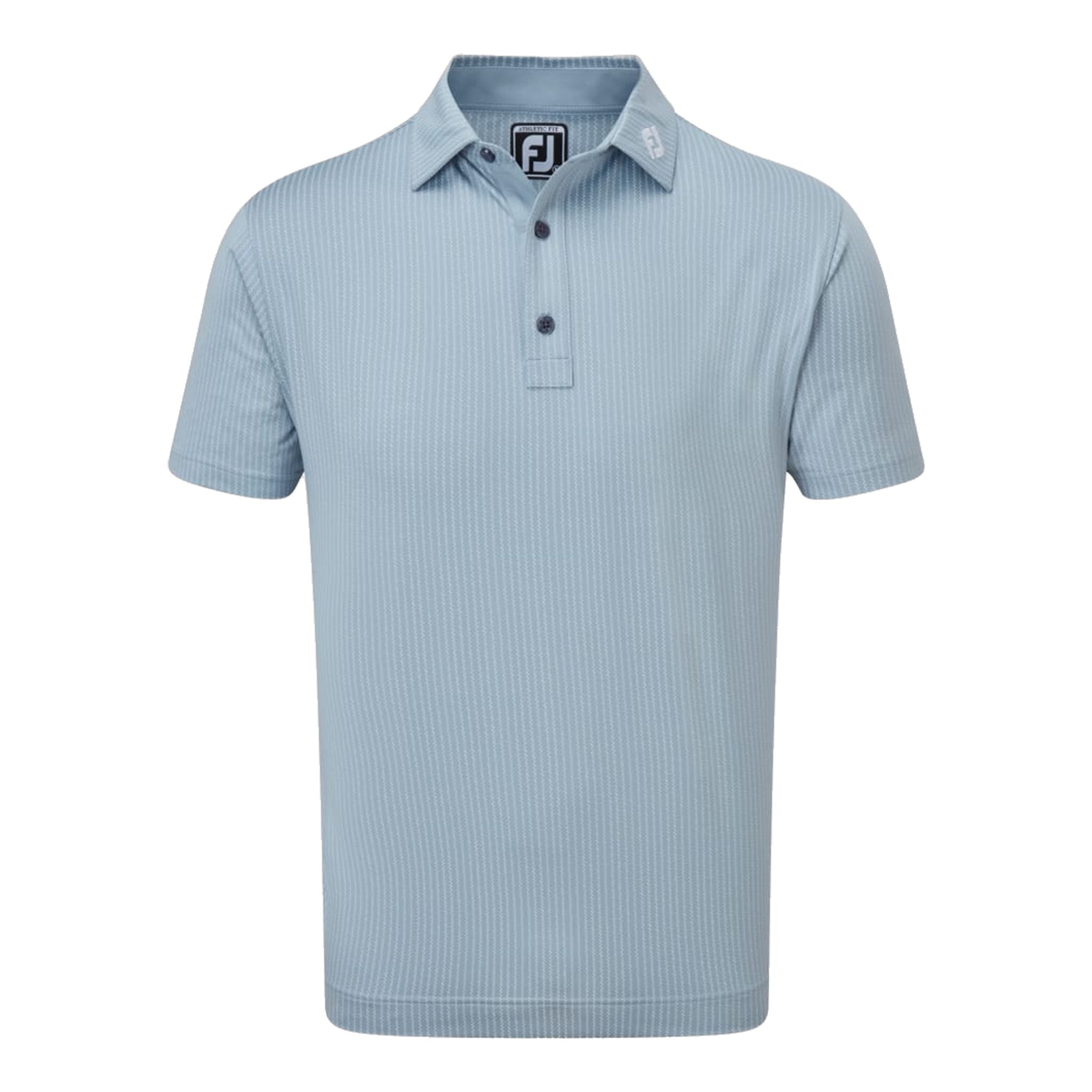 Footjoy Polo Zig-Zag Print Lisle Dove Uomo