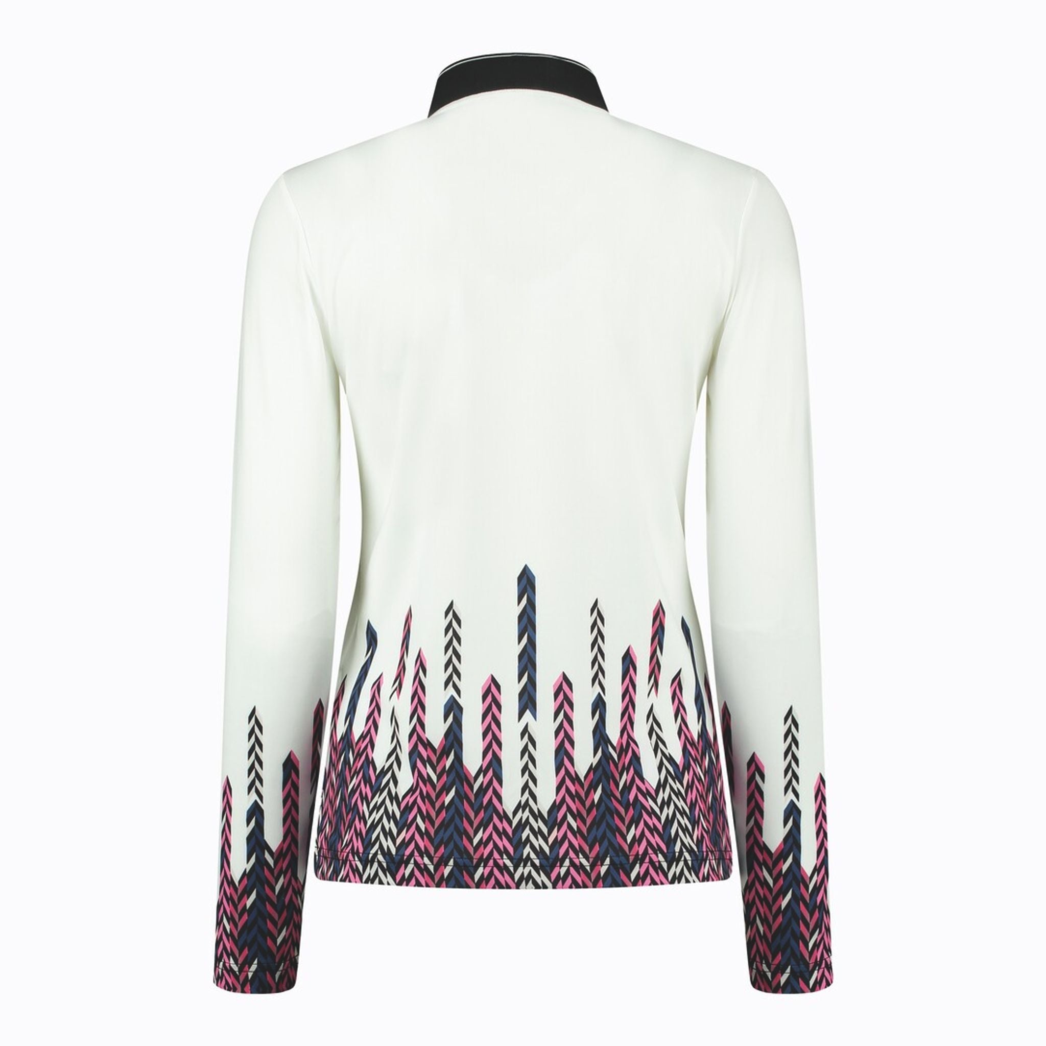 Polo sportiva quotidiana Bastia mezzo collo donna bianca