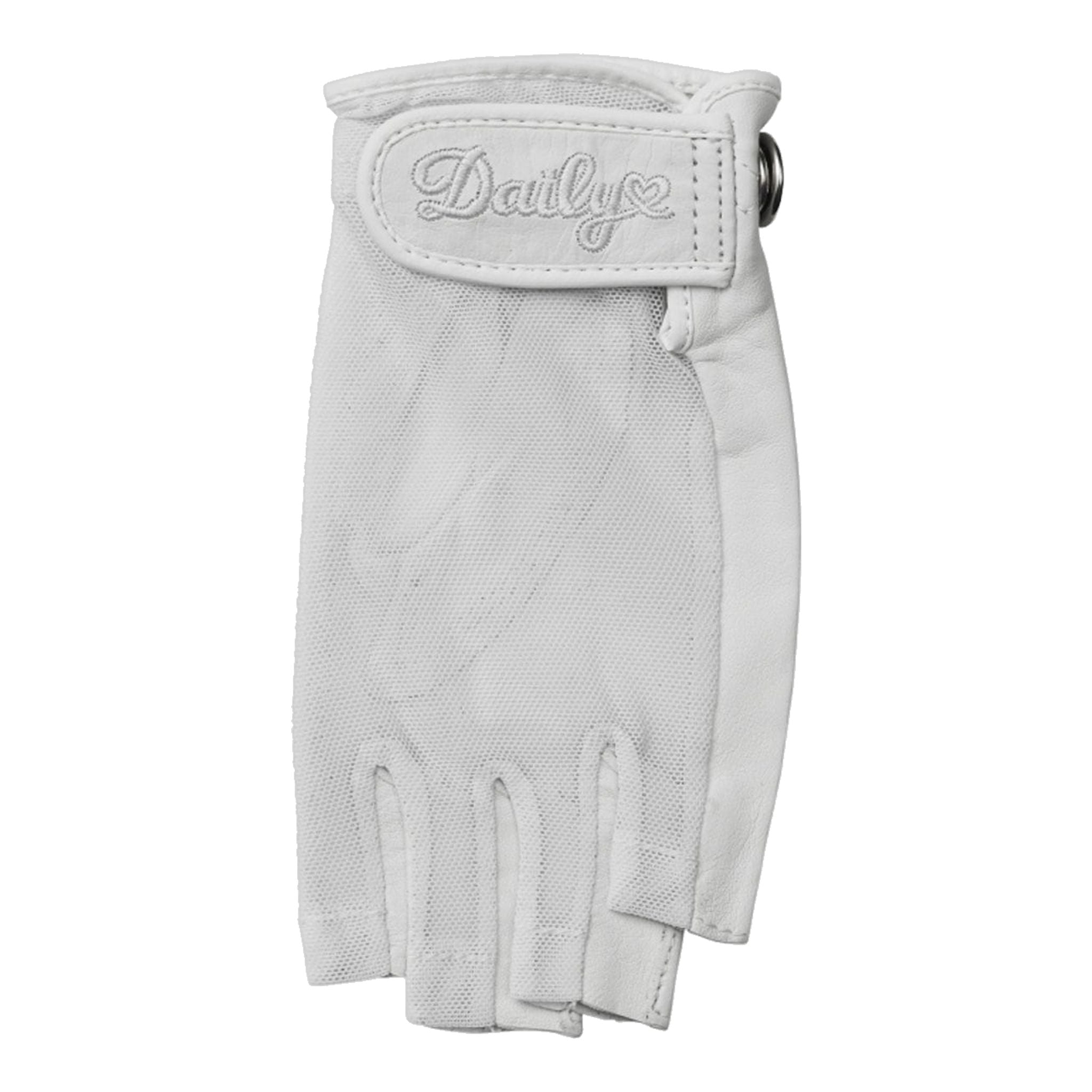 Daily Sports W Guanti Sun Half-Finger Bianco LH Donna