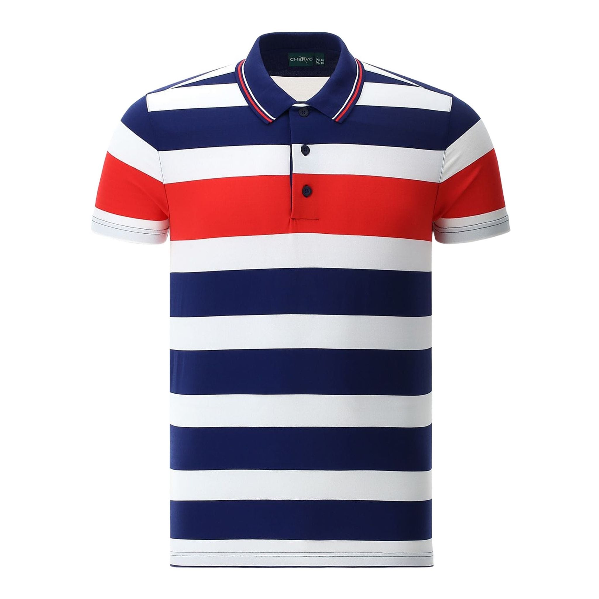 Chervo Polo Alicio Bianco/Blu Scuro Uomo