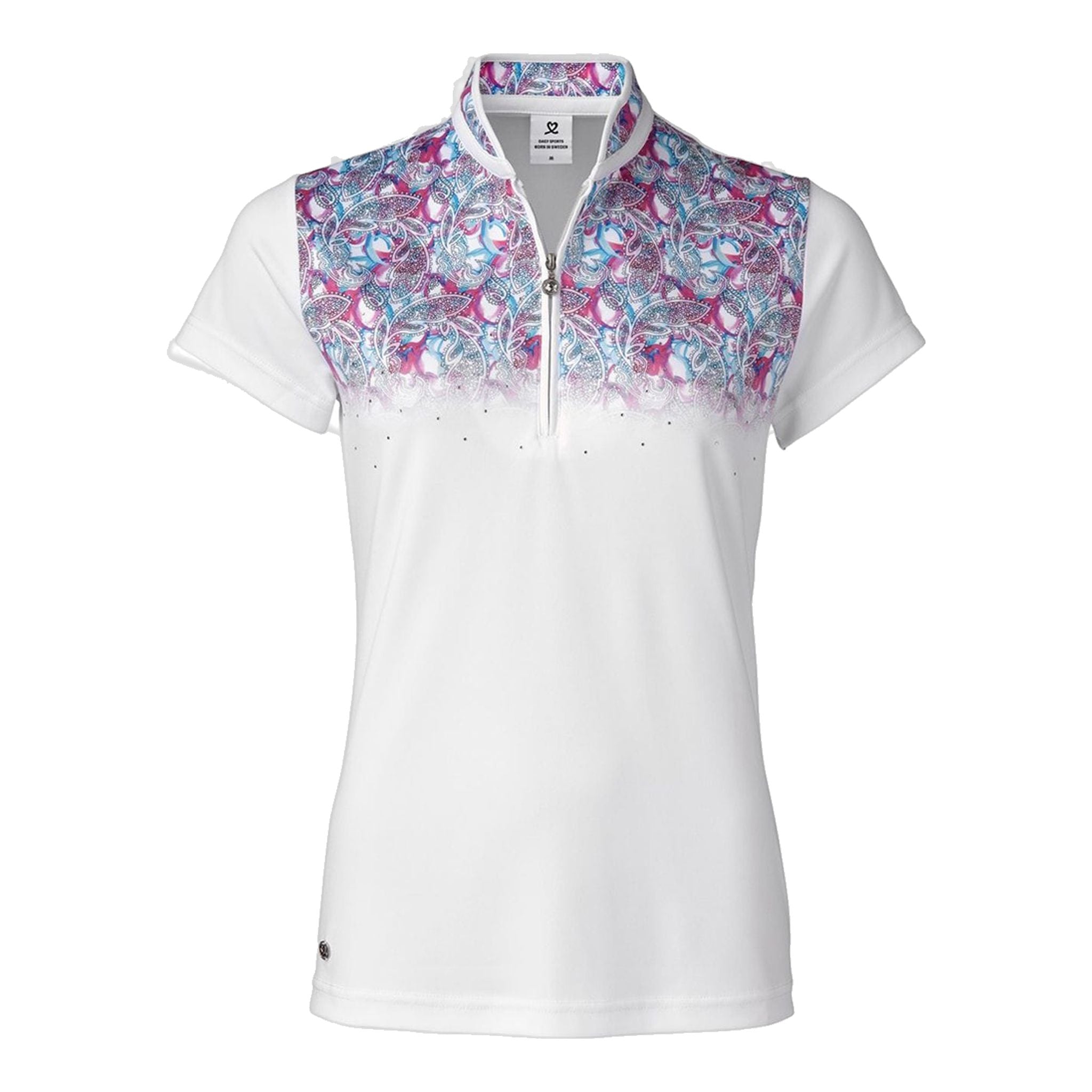 Polo da donna Daily Sports Paisley bianca da donna