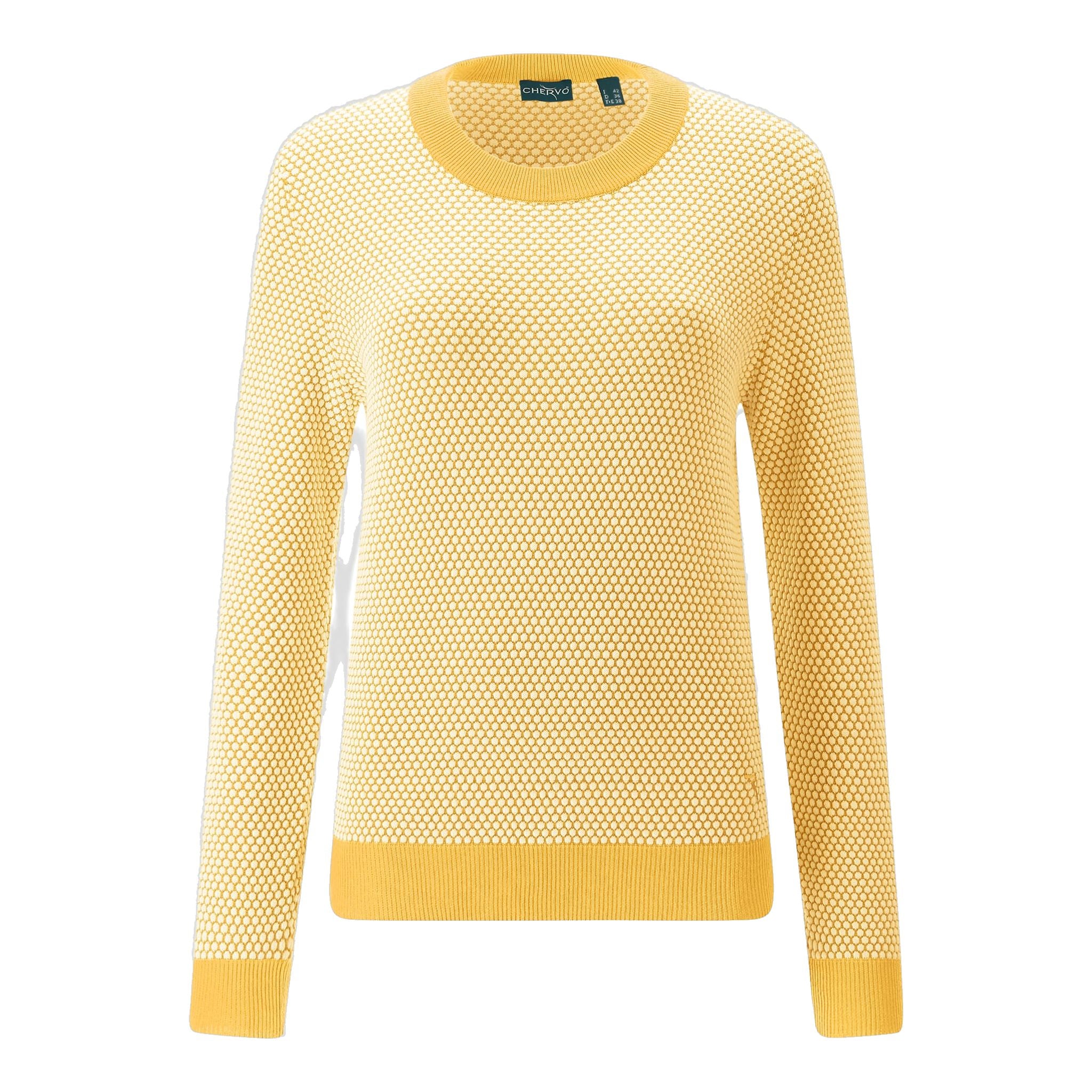 Maglione Chervo Natura giallo fantasia per donna