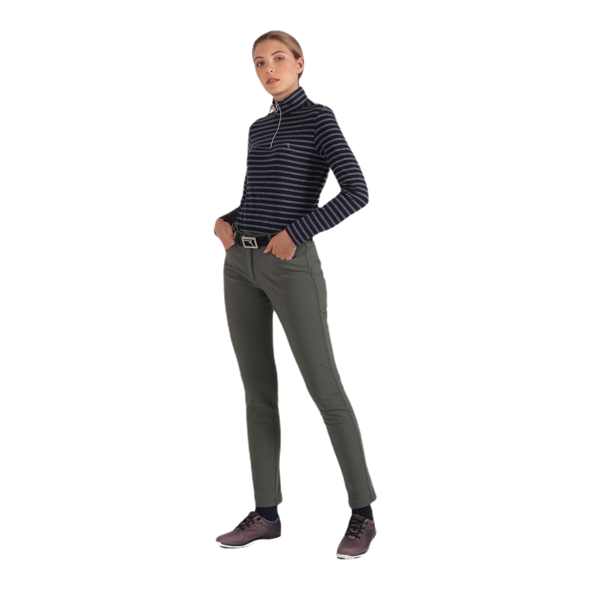 Chervo W Pantaloni Squotta Olive Donna