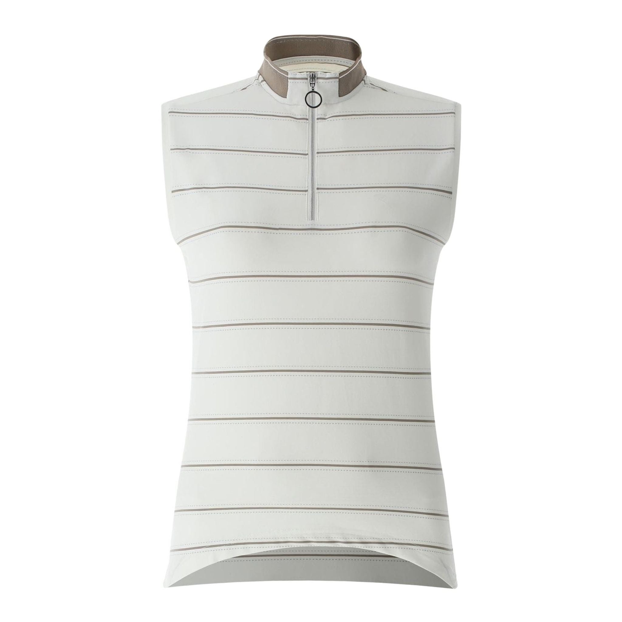 Chervo W Anaelle SL Polo Bianco/Sabbia a Righe Donna