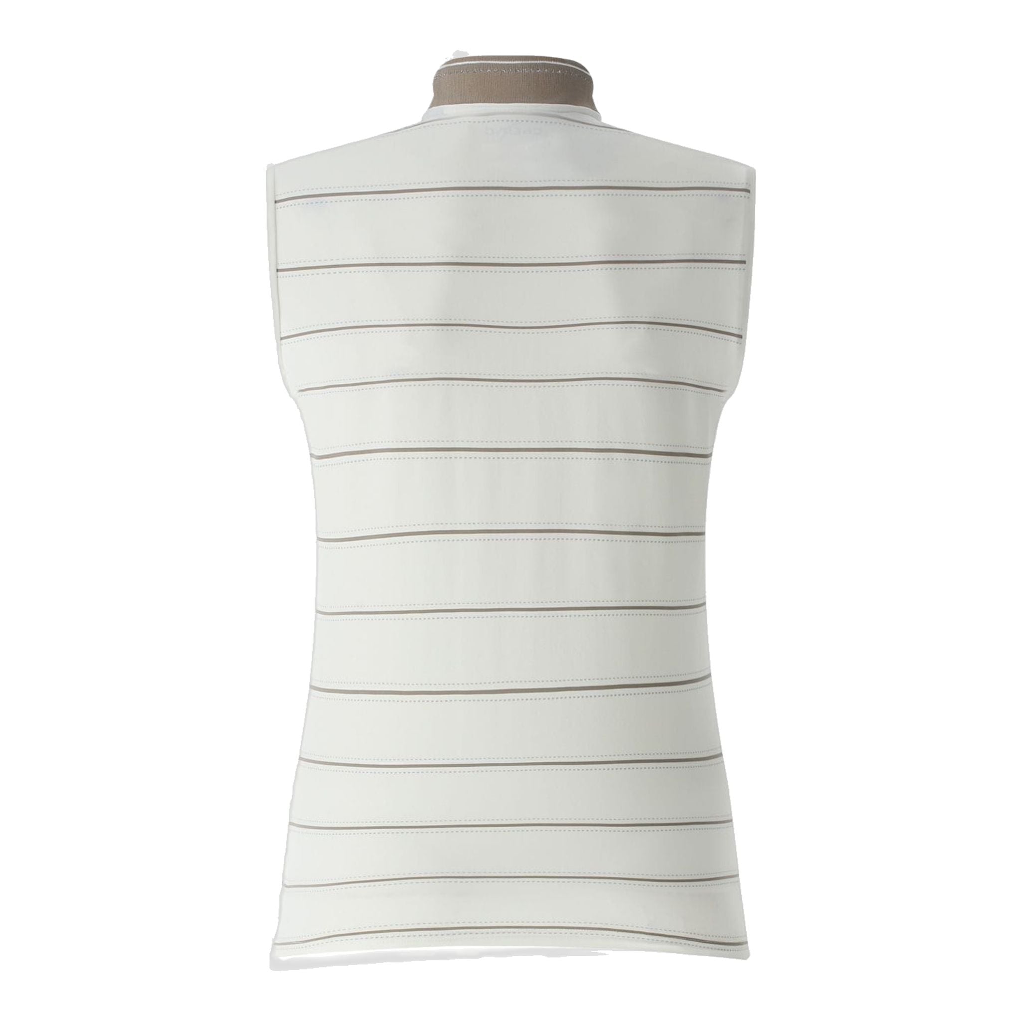 Chervo W Anaelle SL Polo Bianco/Sabbia a Righe Donna