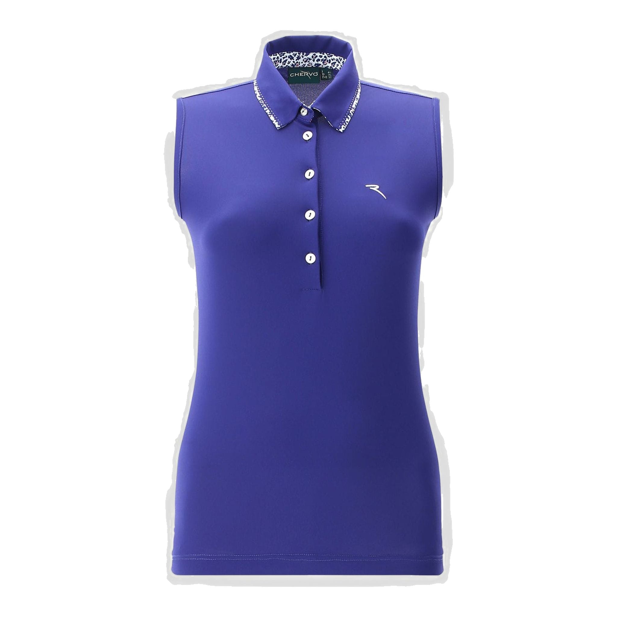 Chervo W Asuncion SL Polo Blu (Modello Colletto) Donna