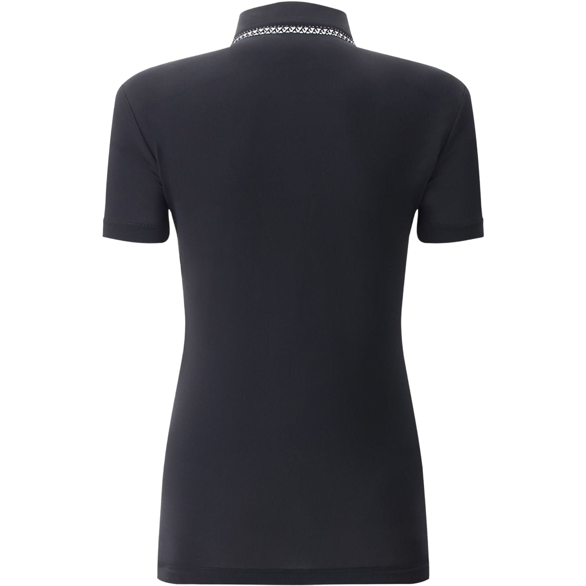 Chervo W Aroa SS Polo Nero (Modello Colletto) Donna