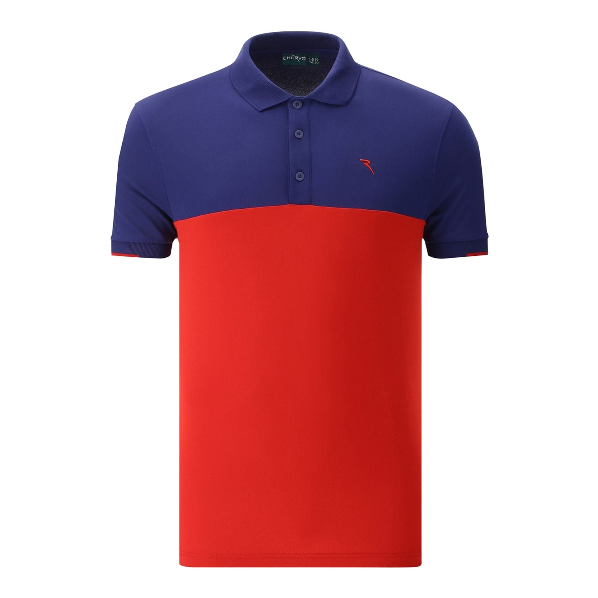 Chervo M Aymon SS Polo Rosso/Blu Uomo