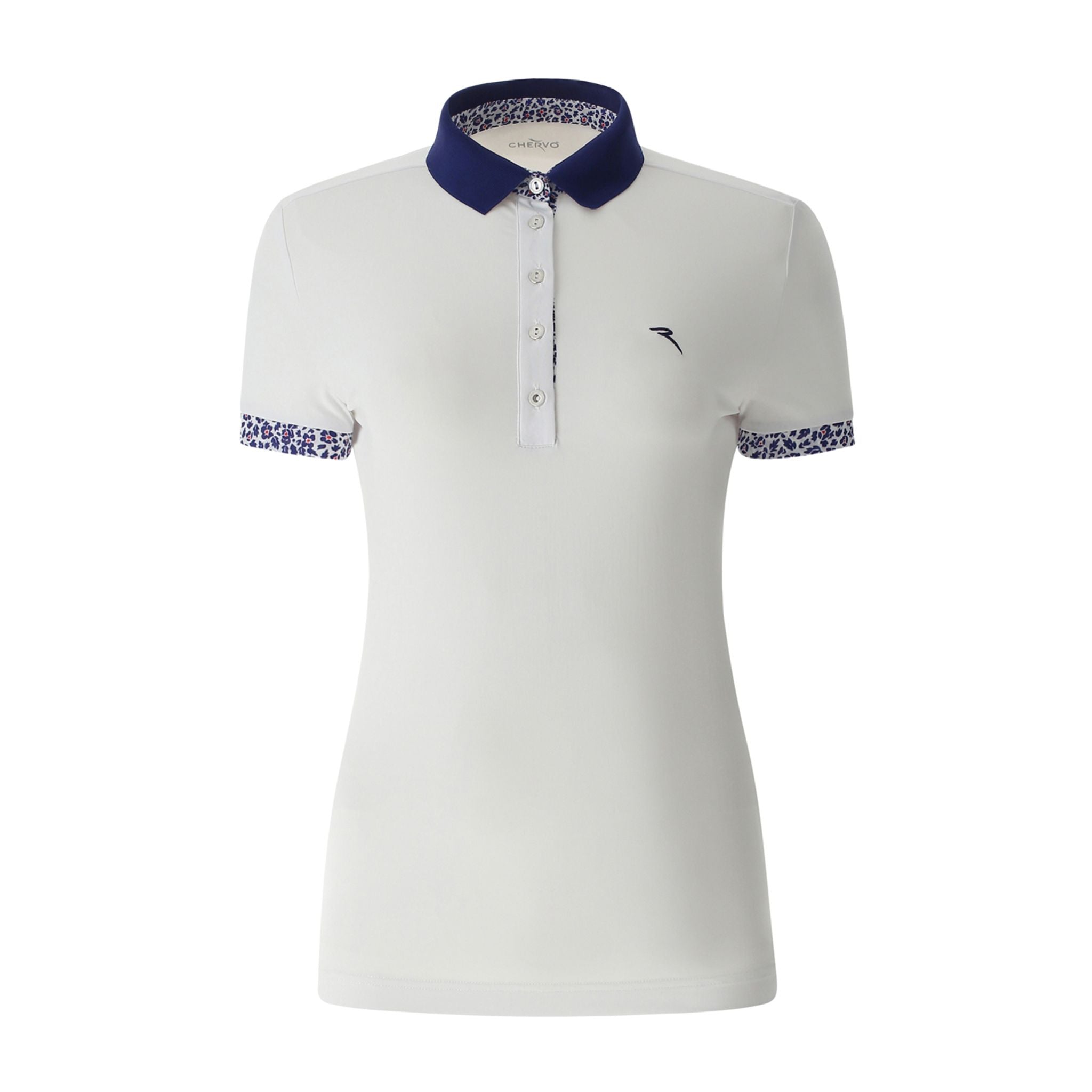 Chervo W Angelie SS Polo Bianco (Modello Colletto e Maniche) Donna