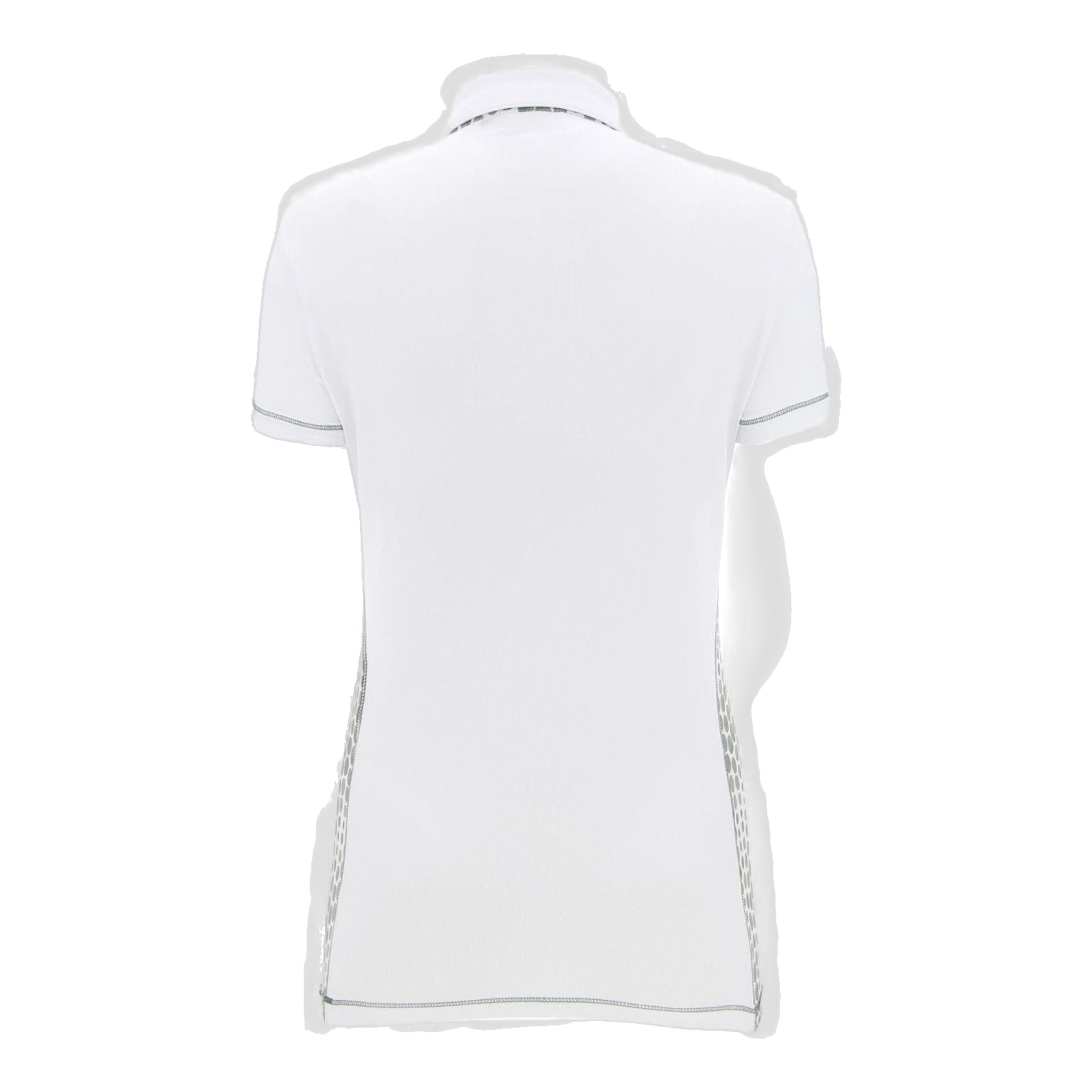 Chervo W Aibo SS Polo Bianco/Verde fantasia Donna