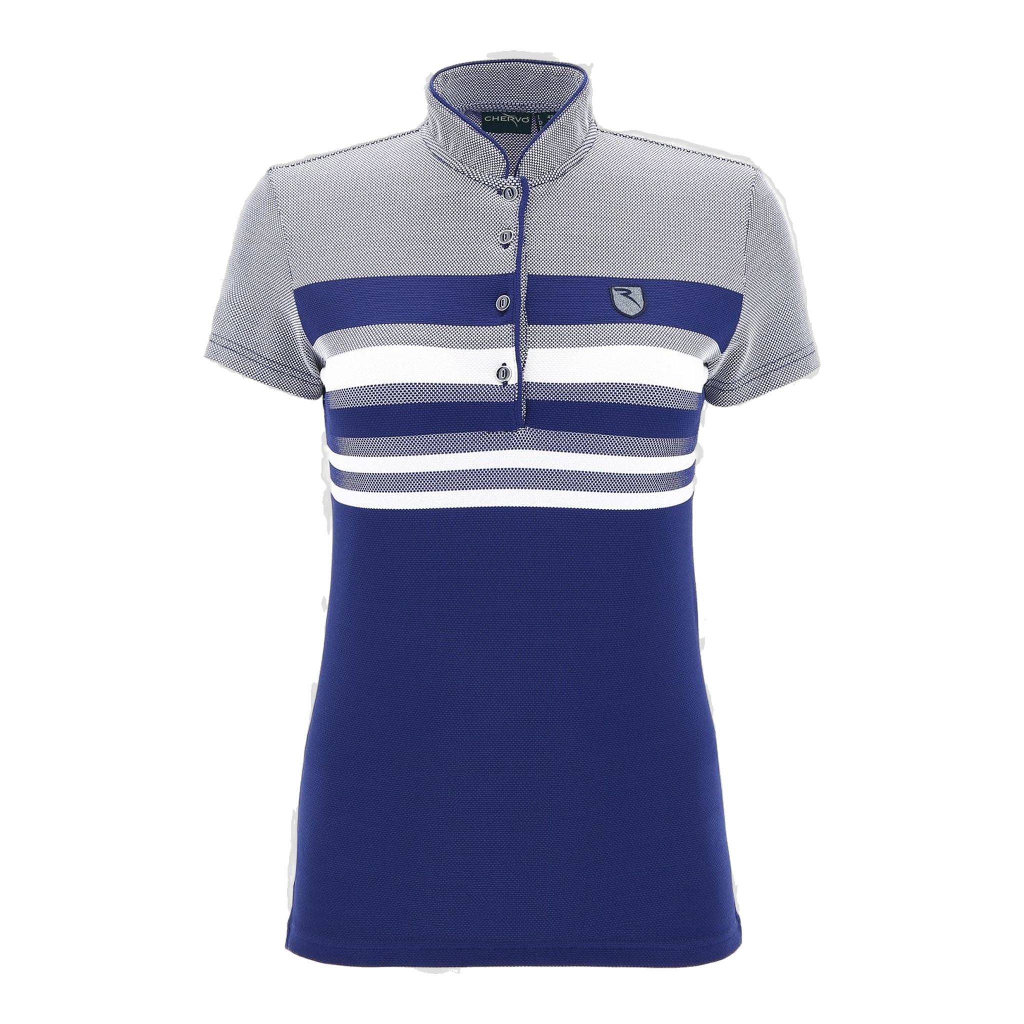 Chervo W Annetta SS Polo Bianco/Blu Donna