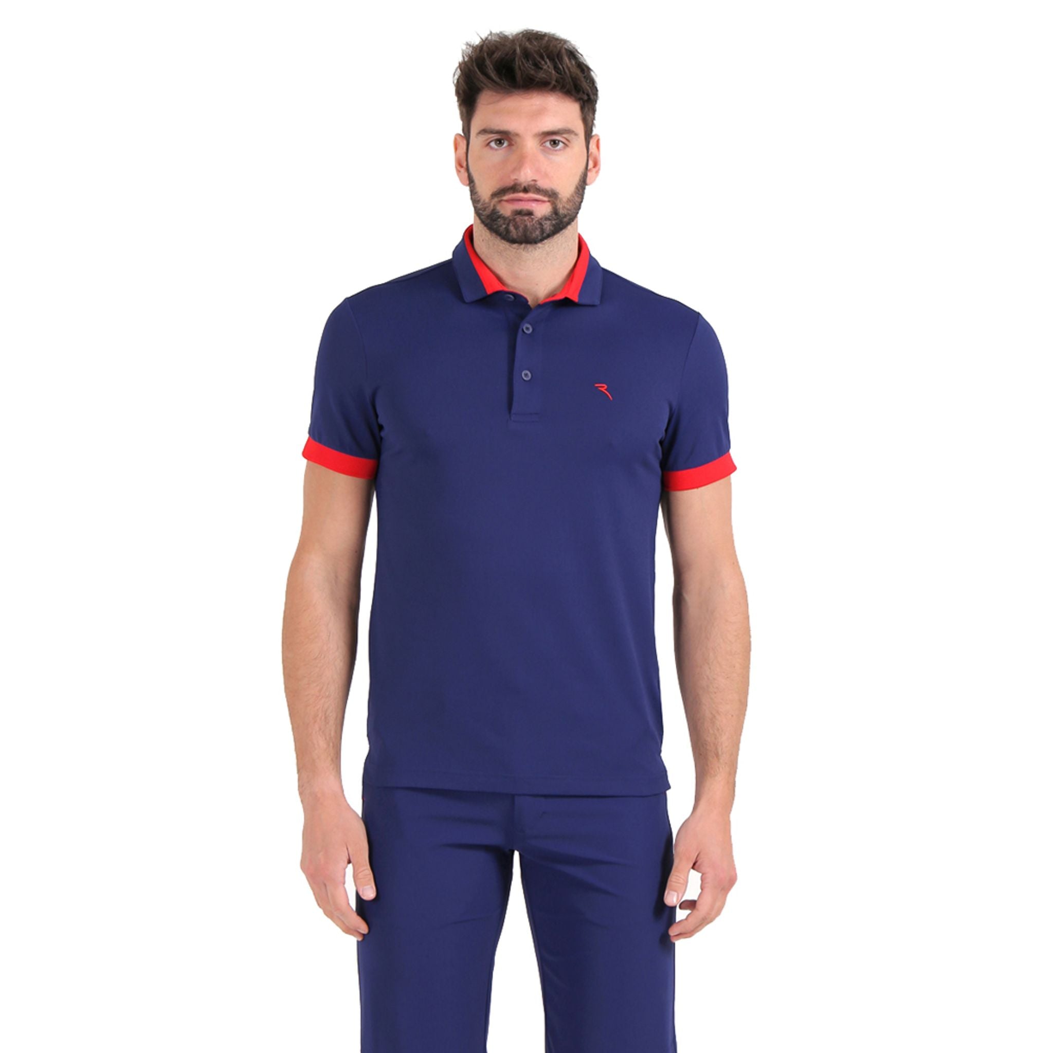 Chervo M Aymeric SS Polo Blu Uomo