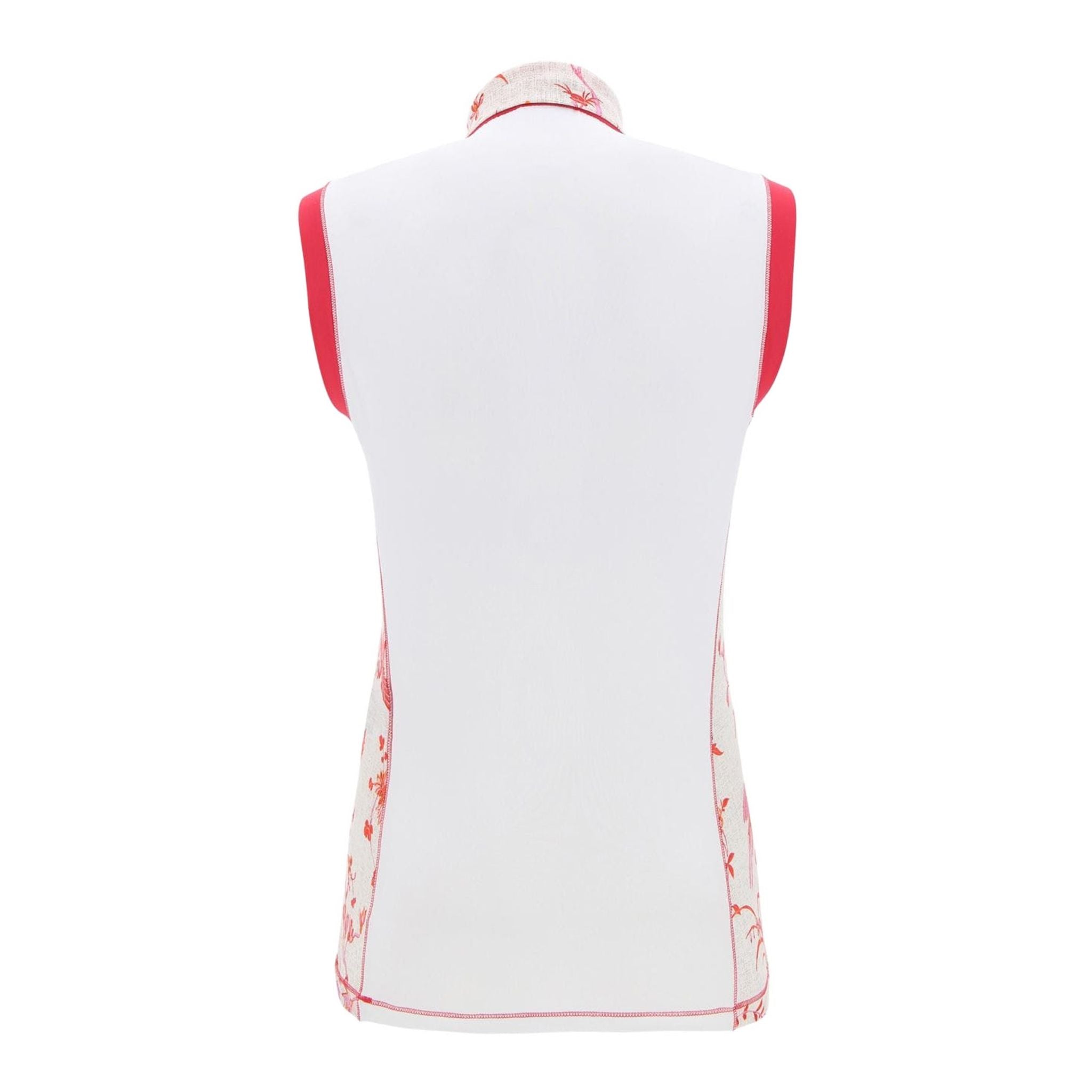 Chervo W Alaavio SL Polo Bianco/Rosso fantasia Donna