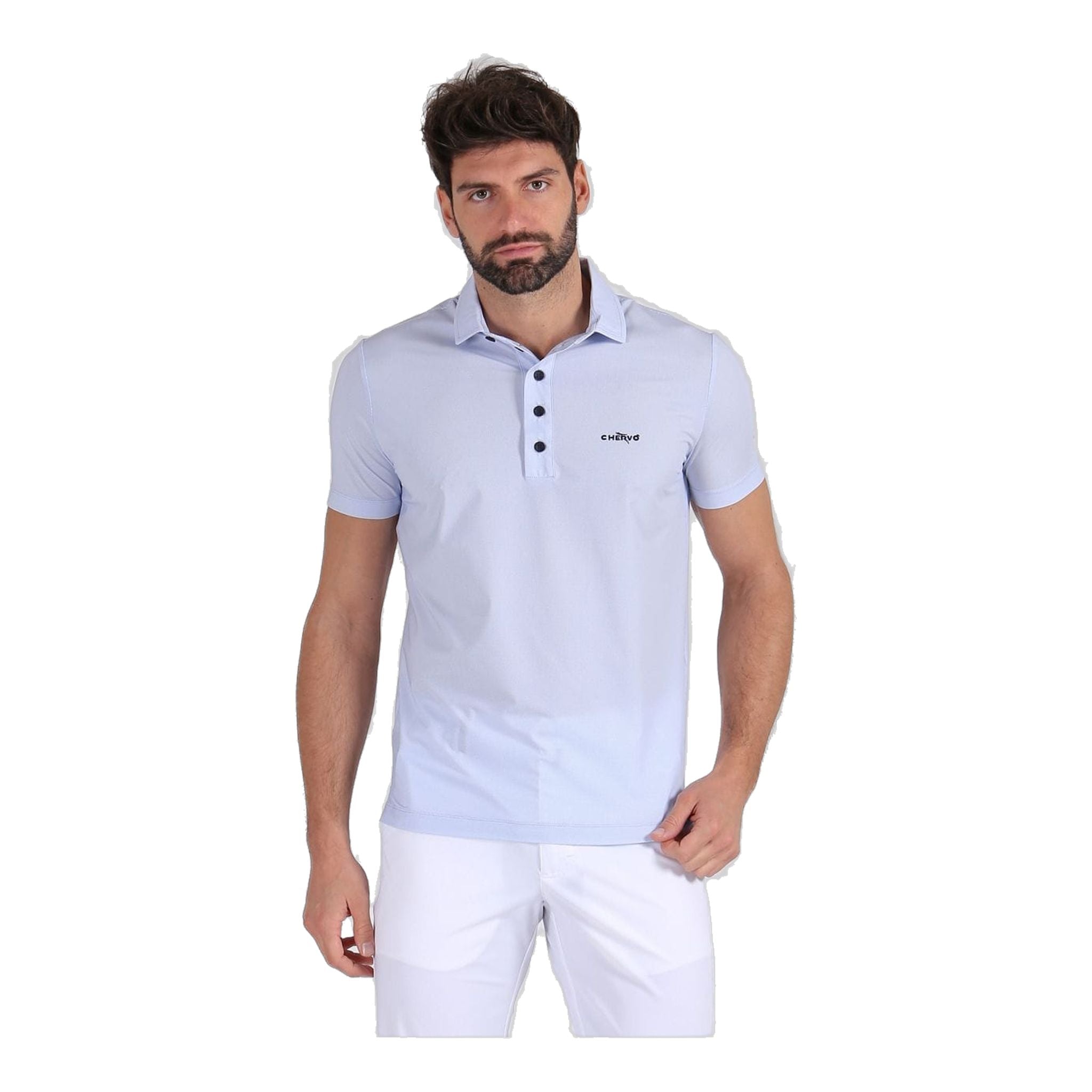 Chervo Polo Aggiunta Bianco/Azzurro Uomo