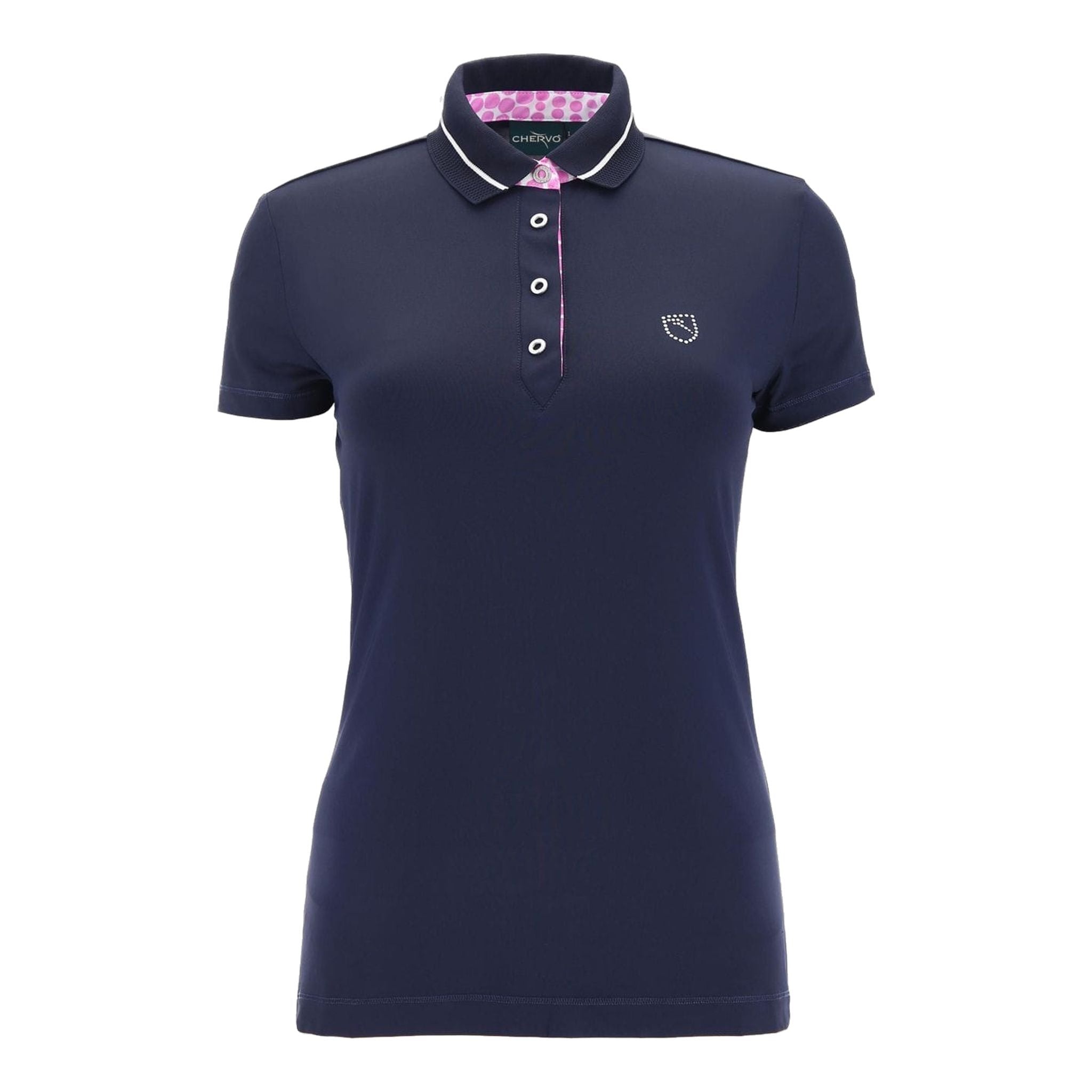 Chervo W Aracela SS Polo blu navy da donna