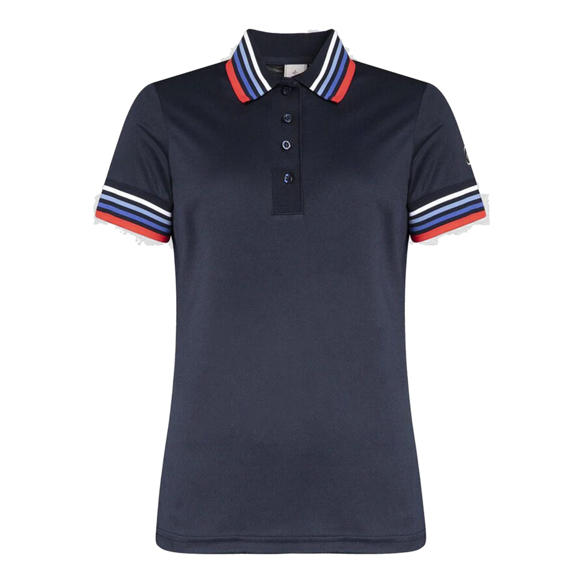 Cross Sportswear W Polo Stripe Blu Navy Donna
