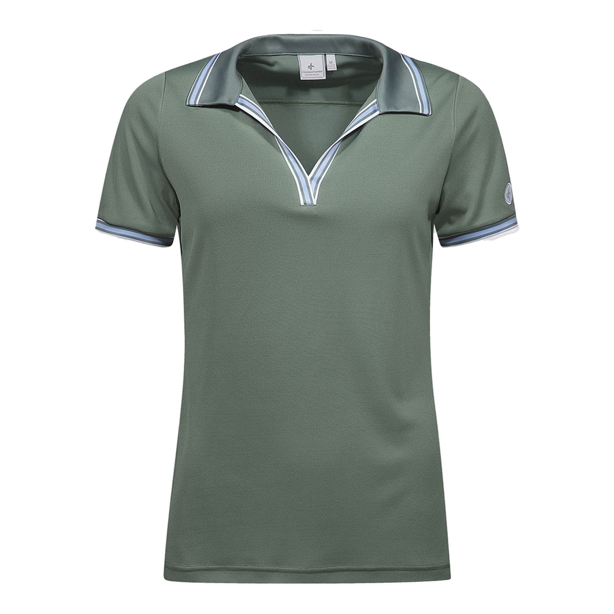Cross Sportswear W Nostalgia SS Polo Laurel Green Donna