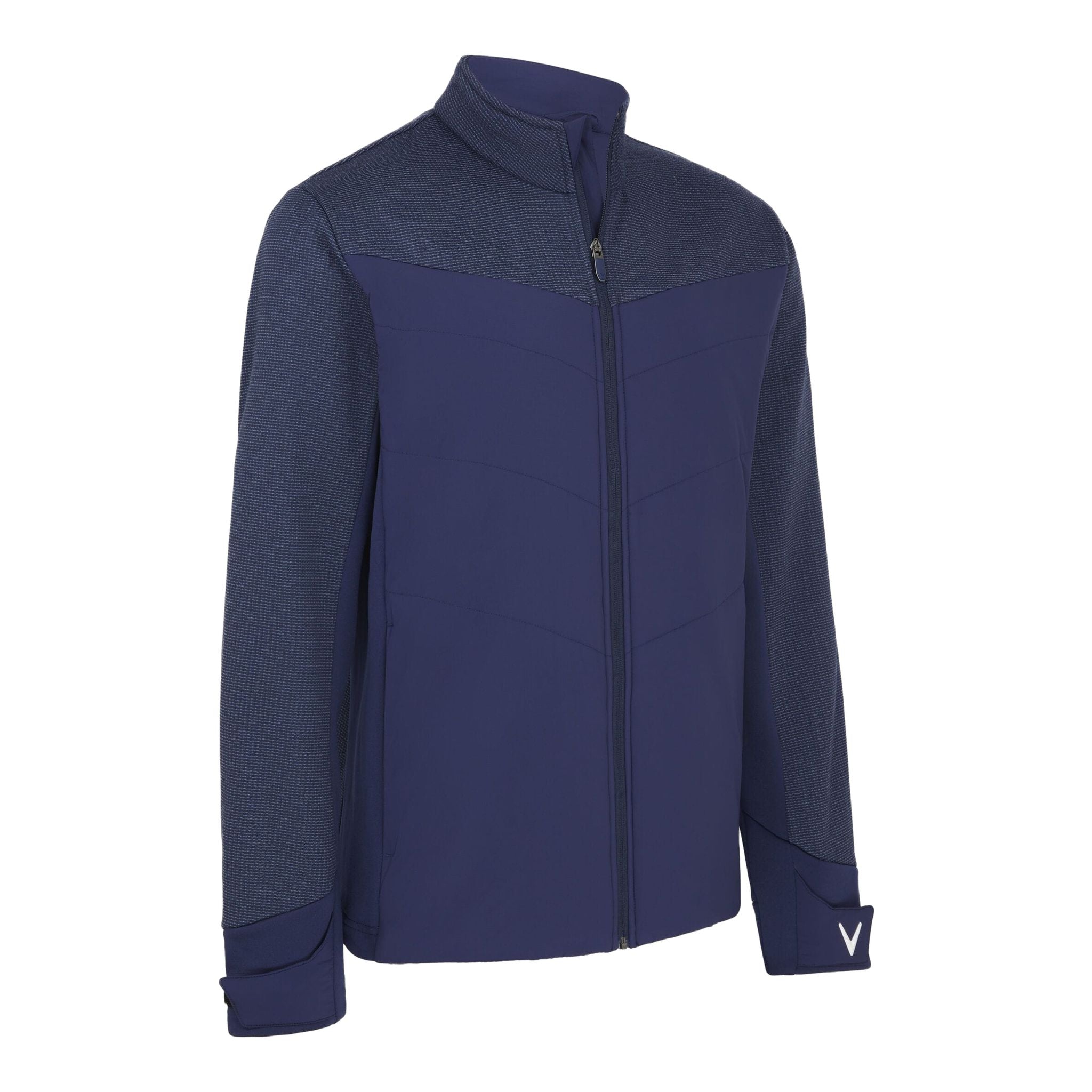 Giacca da golf isolata Callaway Emea Primaloft blu navy scuro, Heat Uomo