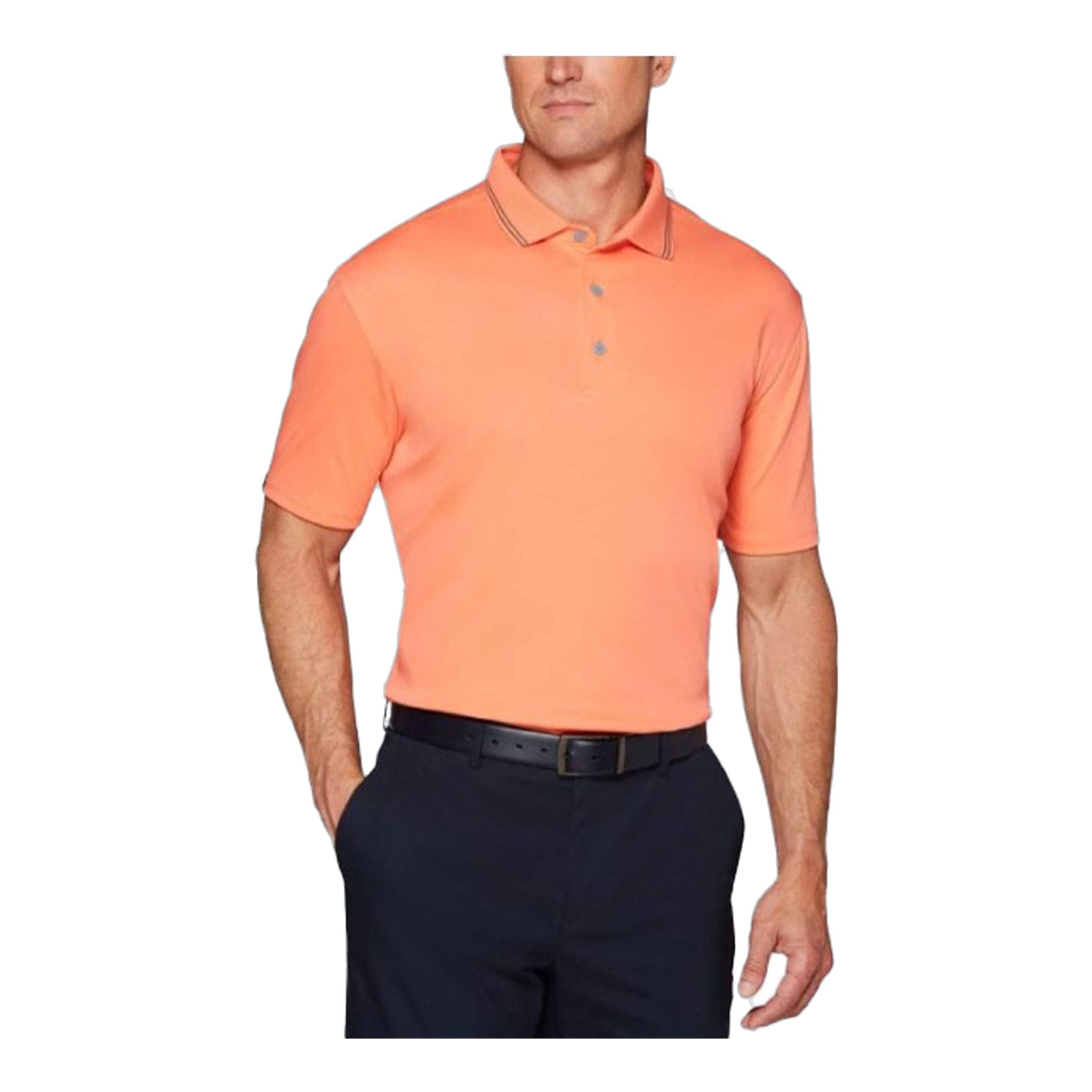 Callaway Solid Cotton Polo Fresh Salmon Uomo