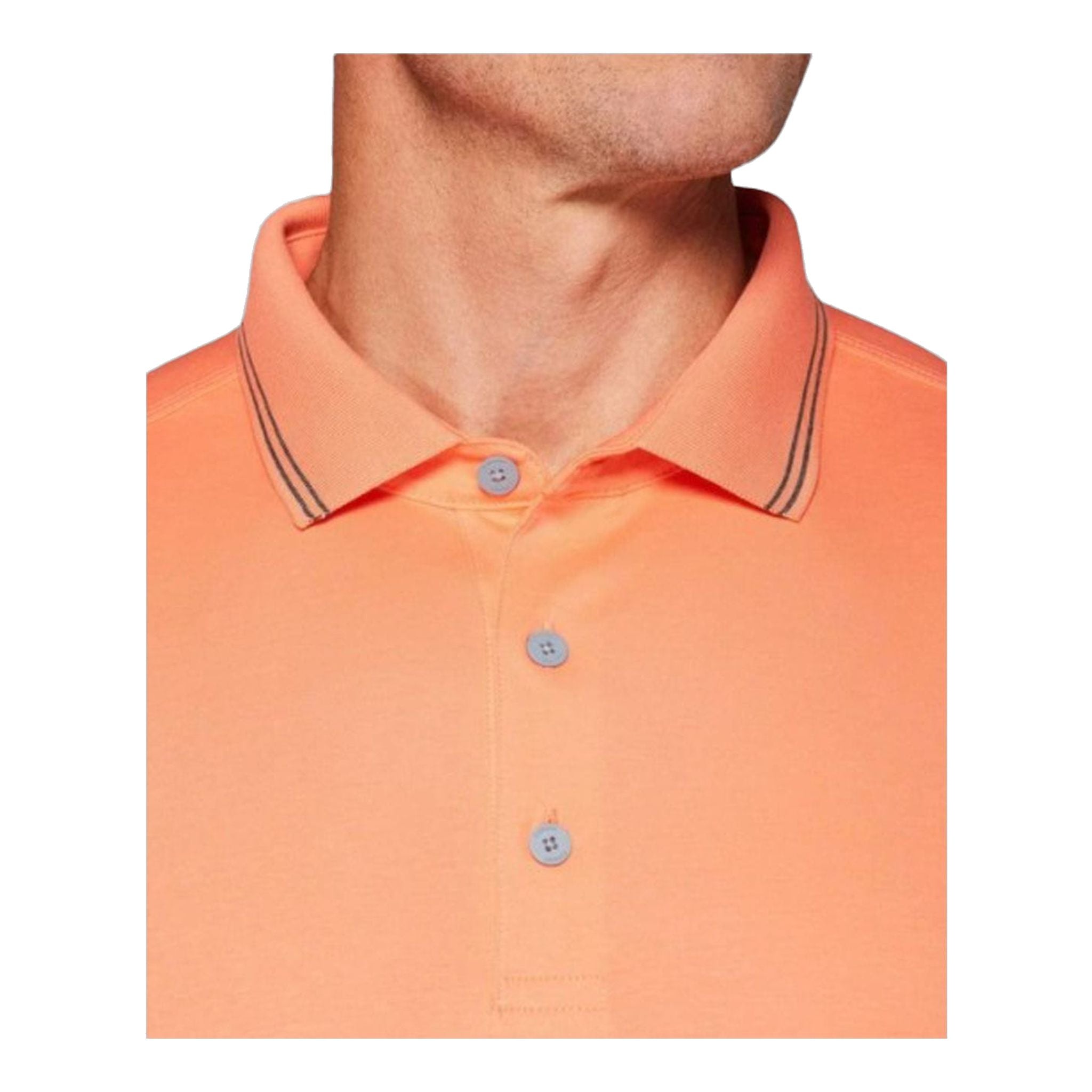 Callaway Solid Cotton Polo Fresh Salmon Uomo