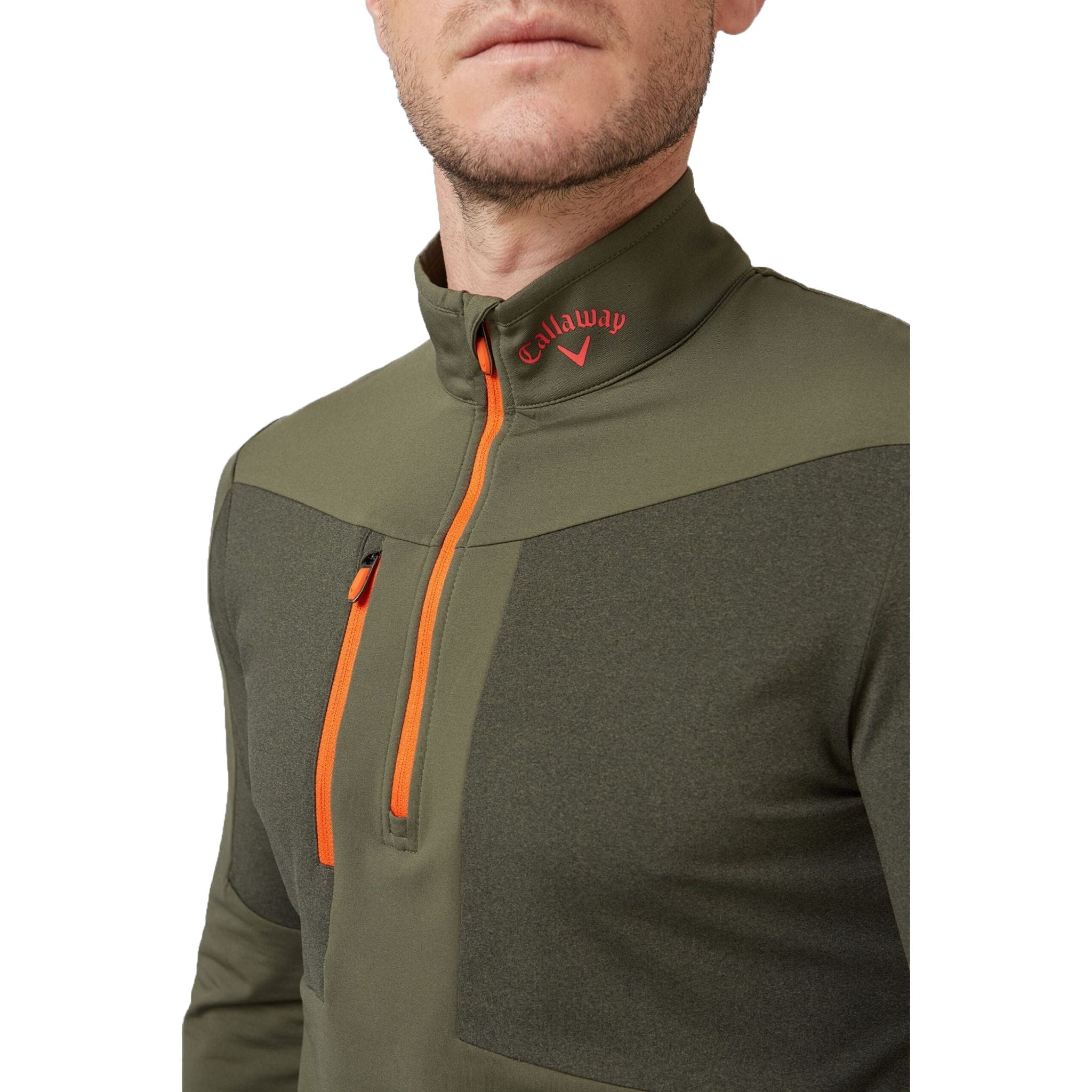 Callaway Emea Aquapel Golf Pullover Nero, Lichene, Tigerlil Uomo