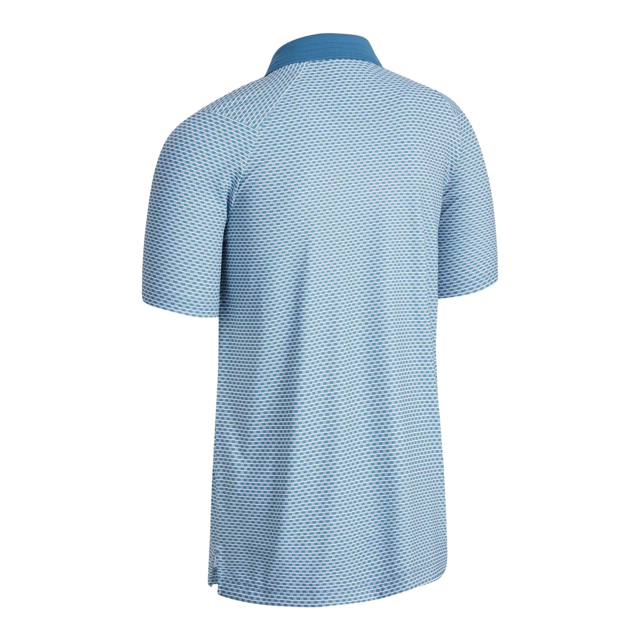 Callaway M All Over Chev Grid SS Polo Uomo Verde Acqua