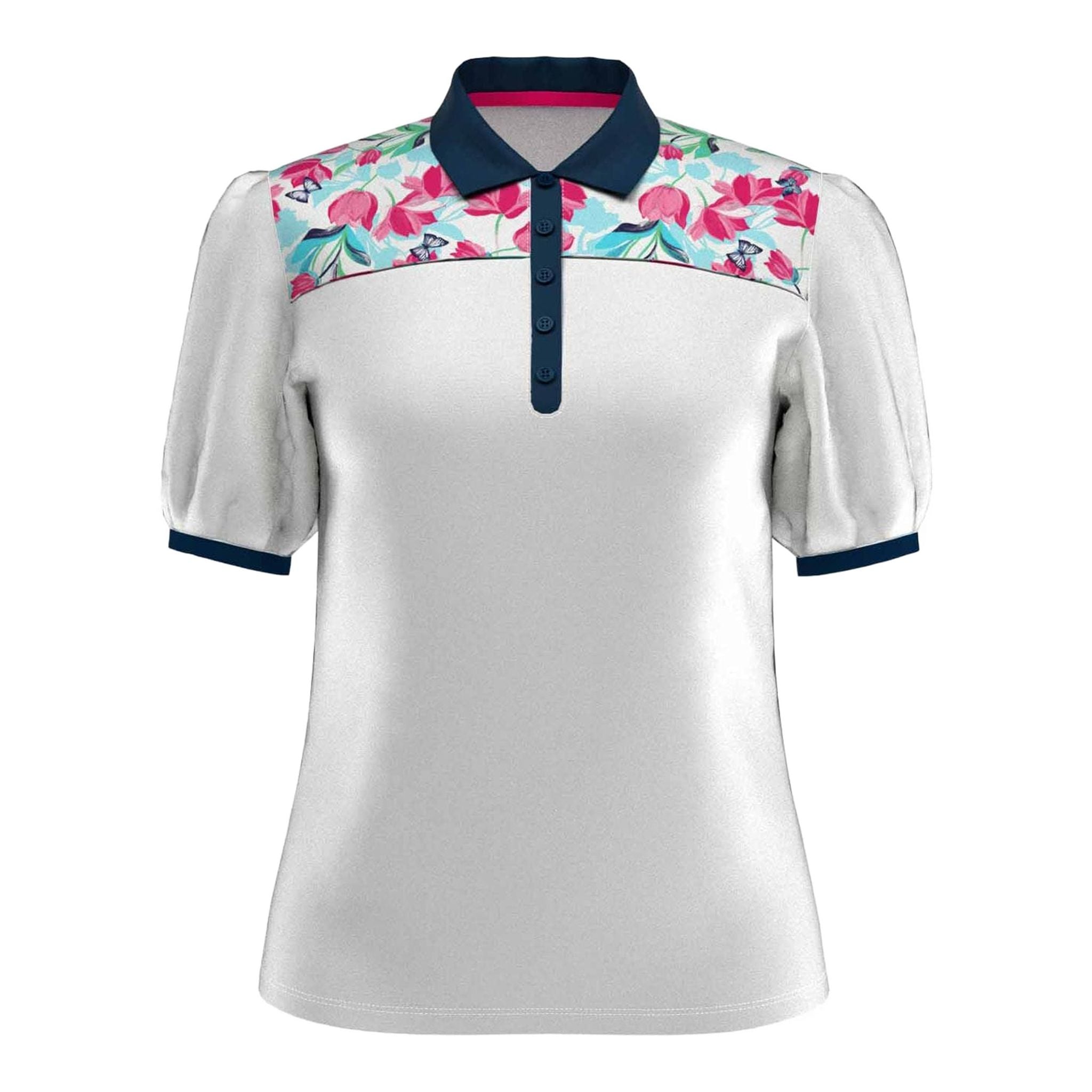 Polo Callaway Brushstroke Print SS da donna