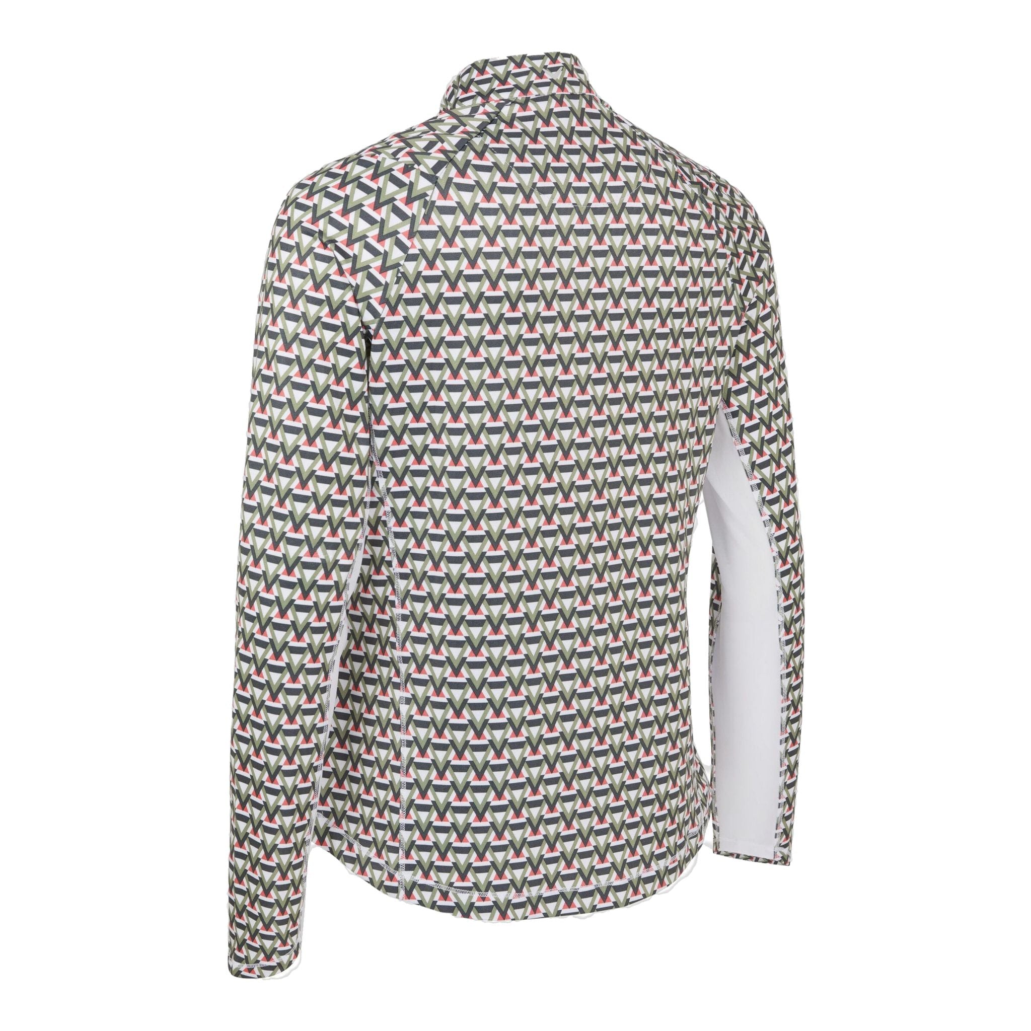 Callaway Chev Geo Golf Polo Manica Lunga Sun Protect Brillant Wh Donna