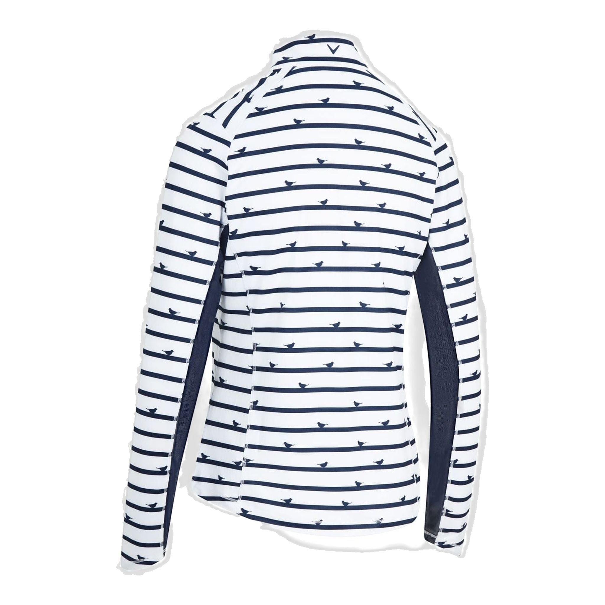 Callaway W Polo Birdie Stripe Protezione Solare Manica Lunga Peacoa Donna