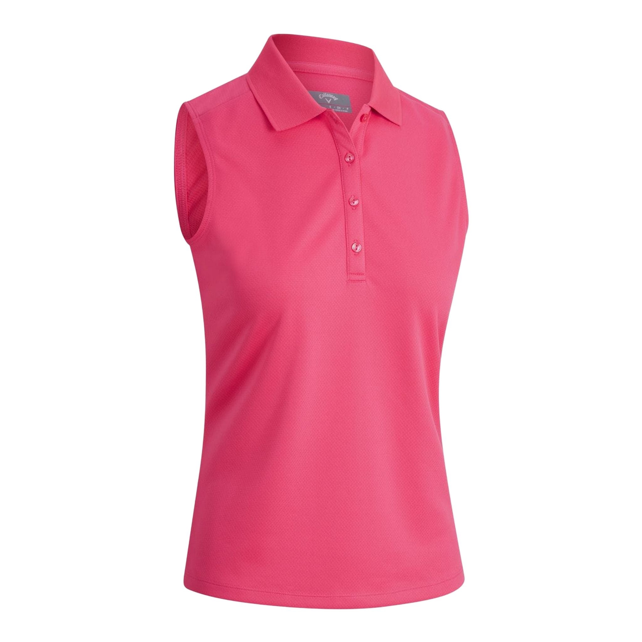 Callaway W Knit SL Polo Raspberry Sorbet Donna