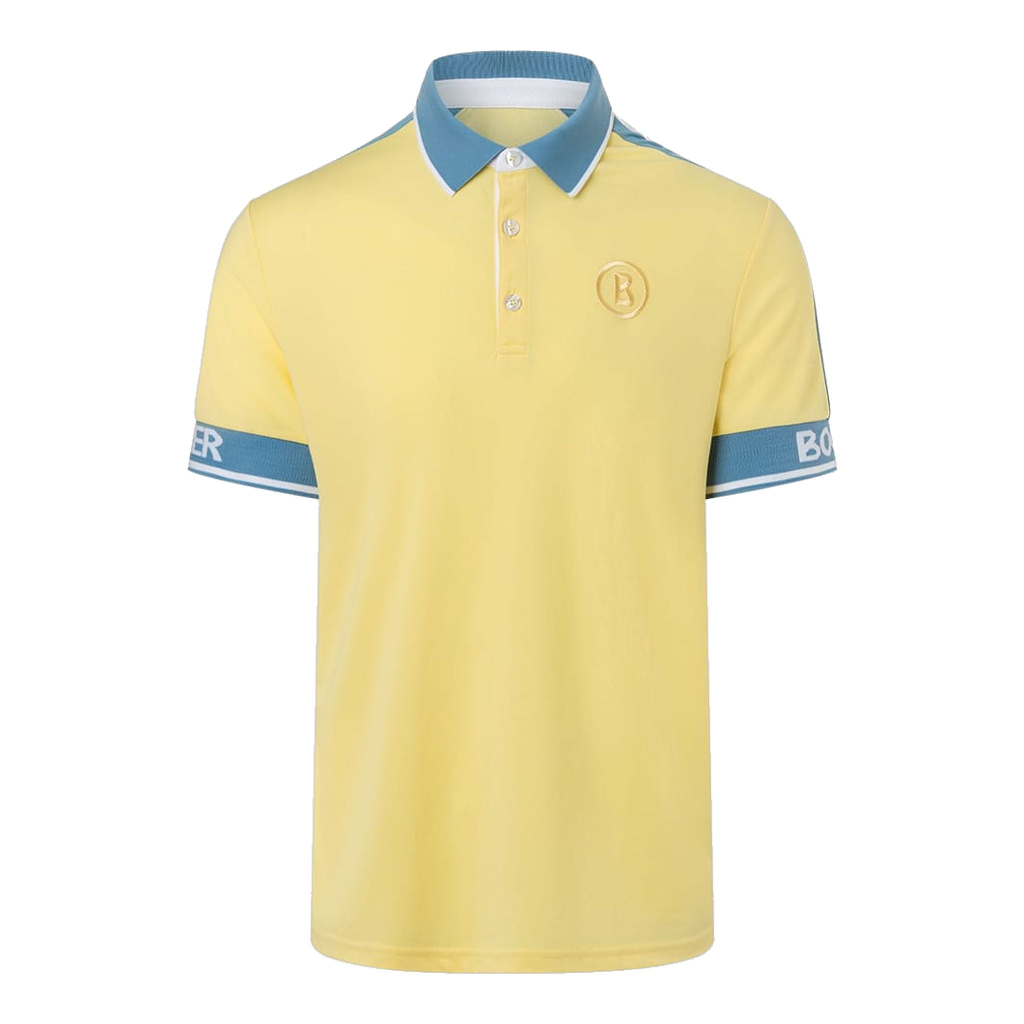Bogner M Pinos Polo Giallo Pastello Uomo