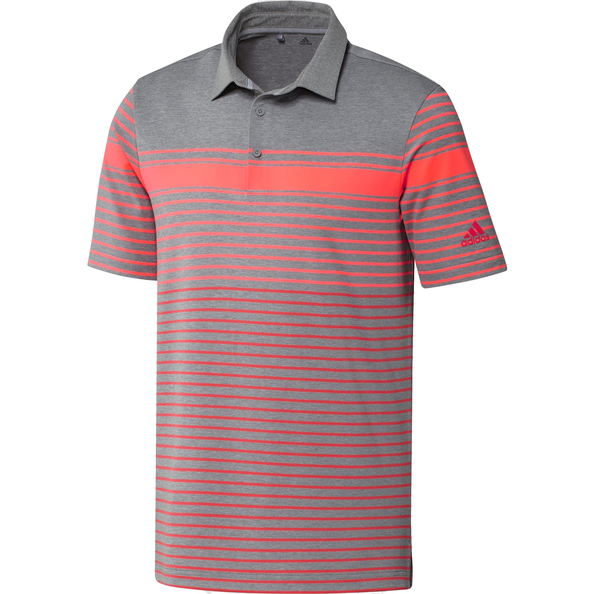 Adidas Ultimate Engineered Heather Polo Rosso/Corallo/Grigio Uomo