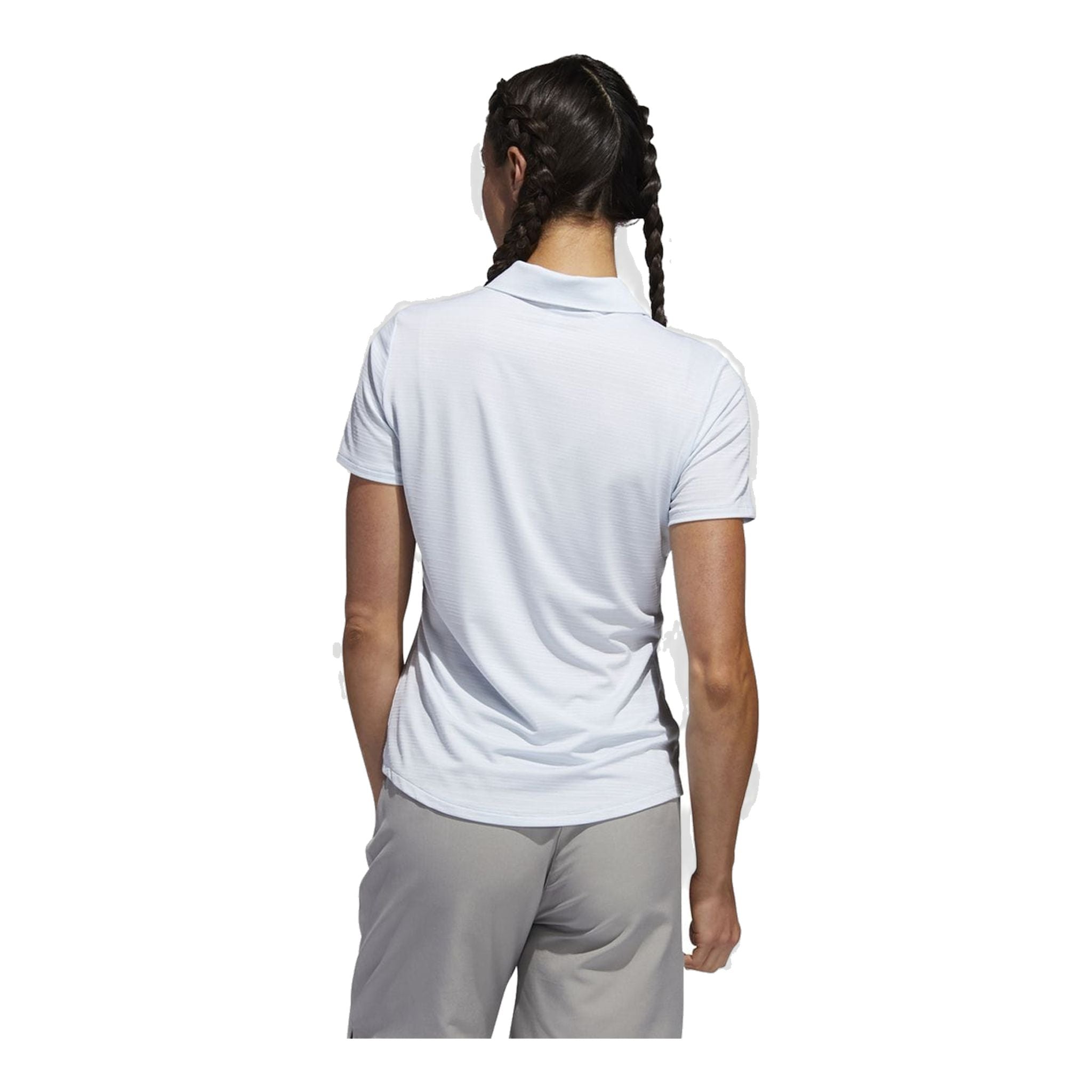 Adidas W Microdot SS Polo Sky Tint Donna