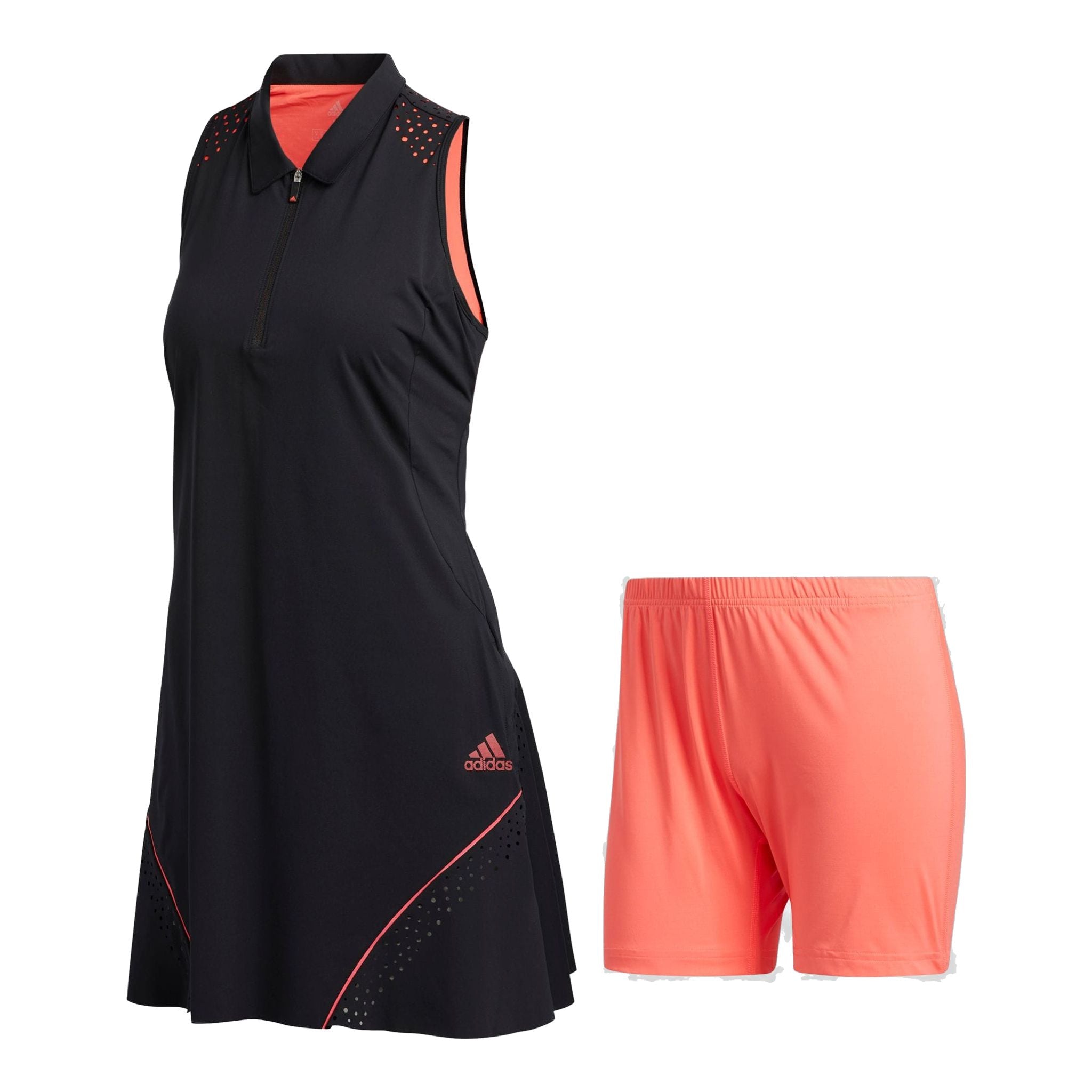 Adidas W Perforated Color Pop Dress Nero Donna