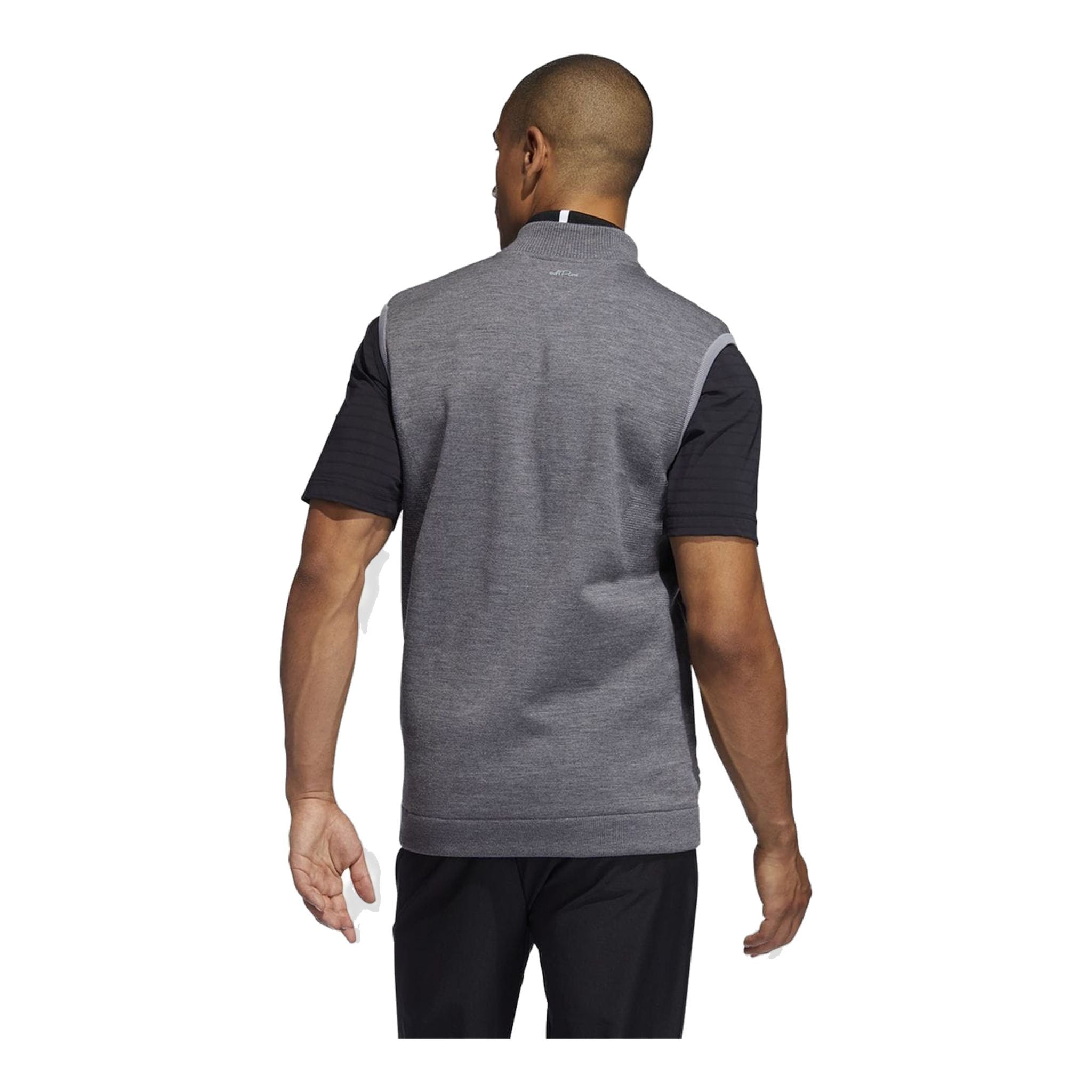 Gilet Adidas Adipure Quilted Hybrid Knit Grigio da uomo