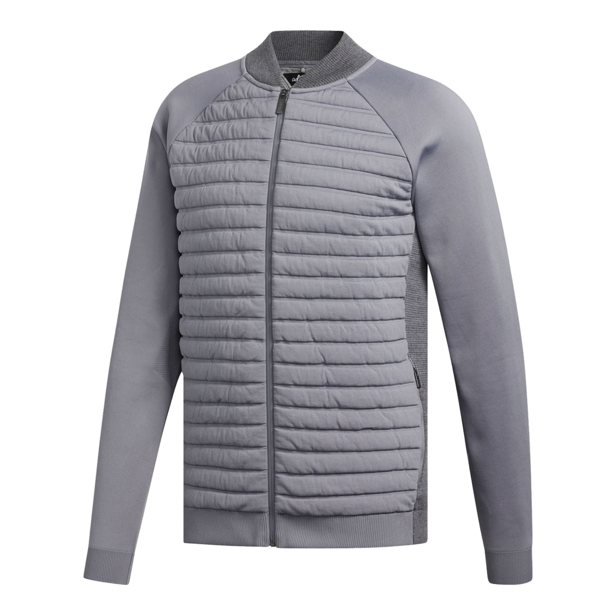Giacca Adidas Adipure Quilted Hybrid Knit Grigio Uomo