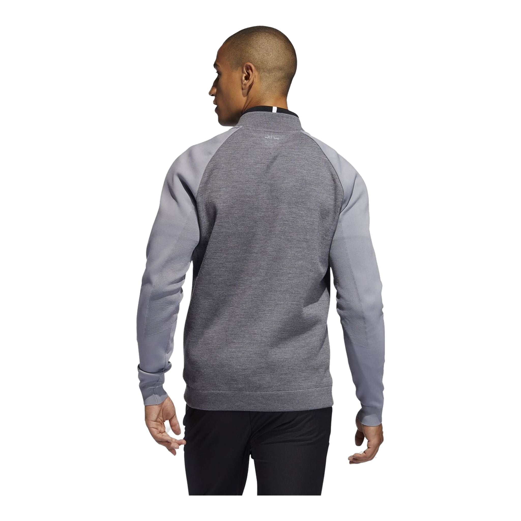 Giacca Adidas Adipure Quilted Hybrid Knit Grigio Uomo