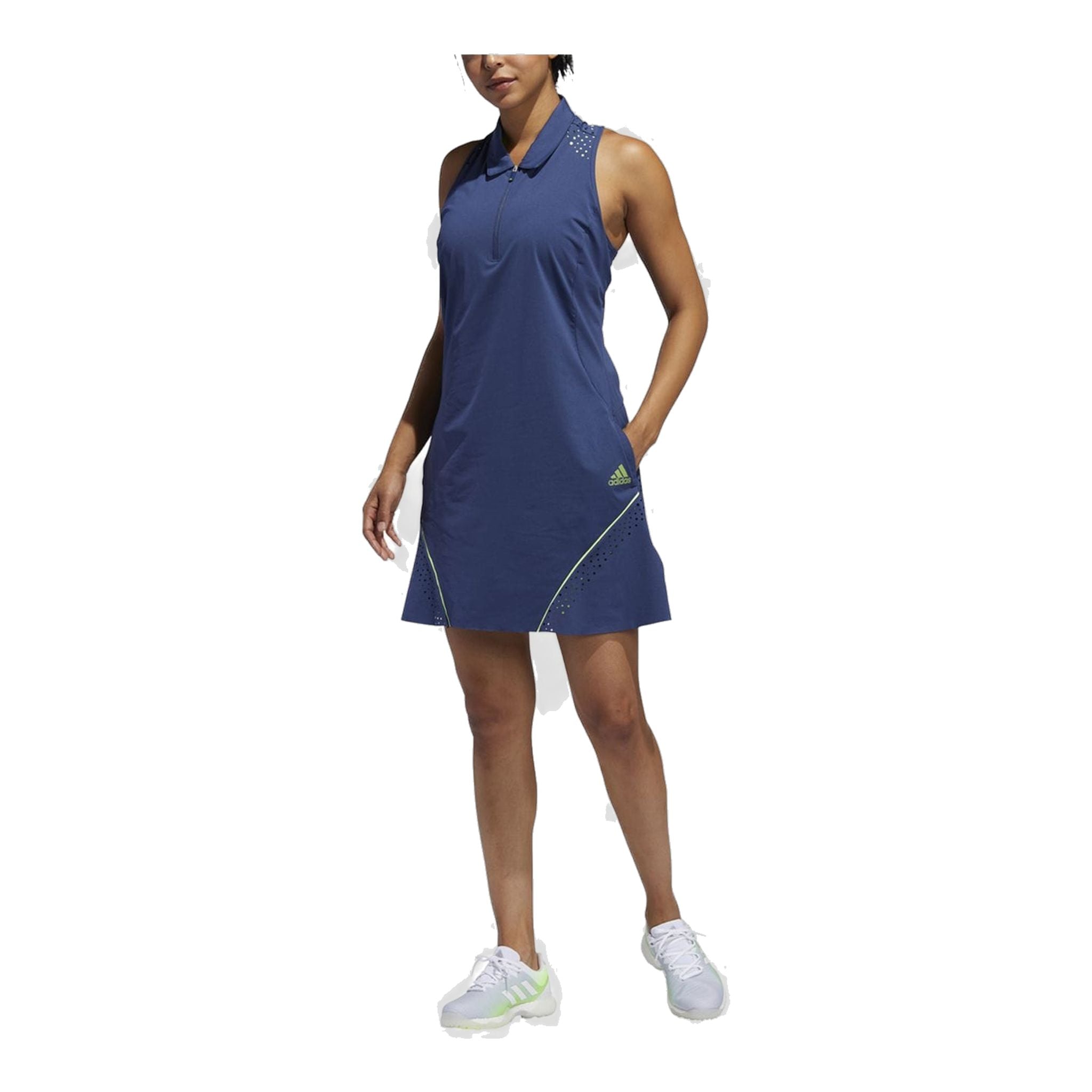 Adidas W Perforated Color Pop Dress Tech Indigo Donna