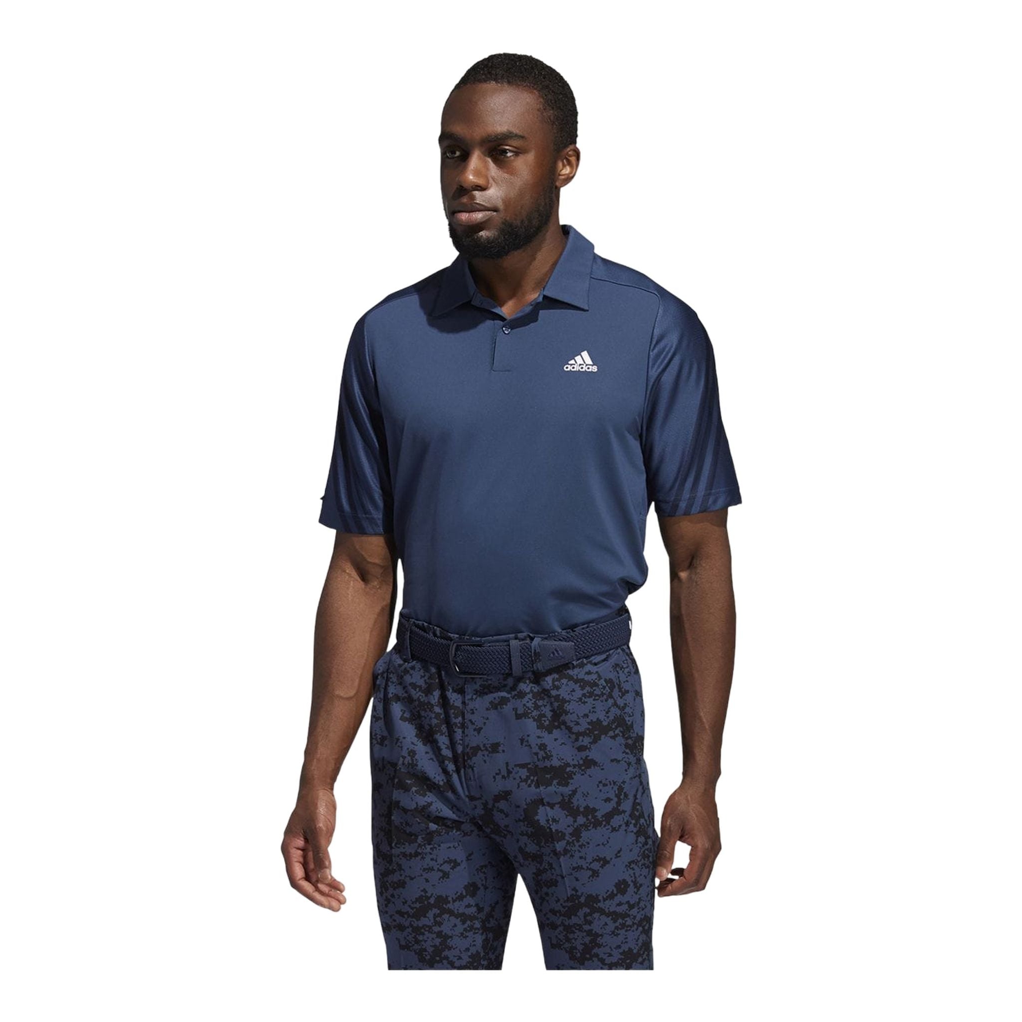 Adidas Heat.Rdy 3-Stripe SS Polo blu navy da uomo